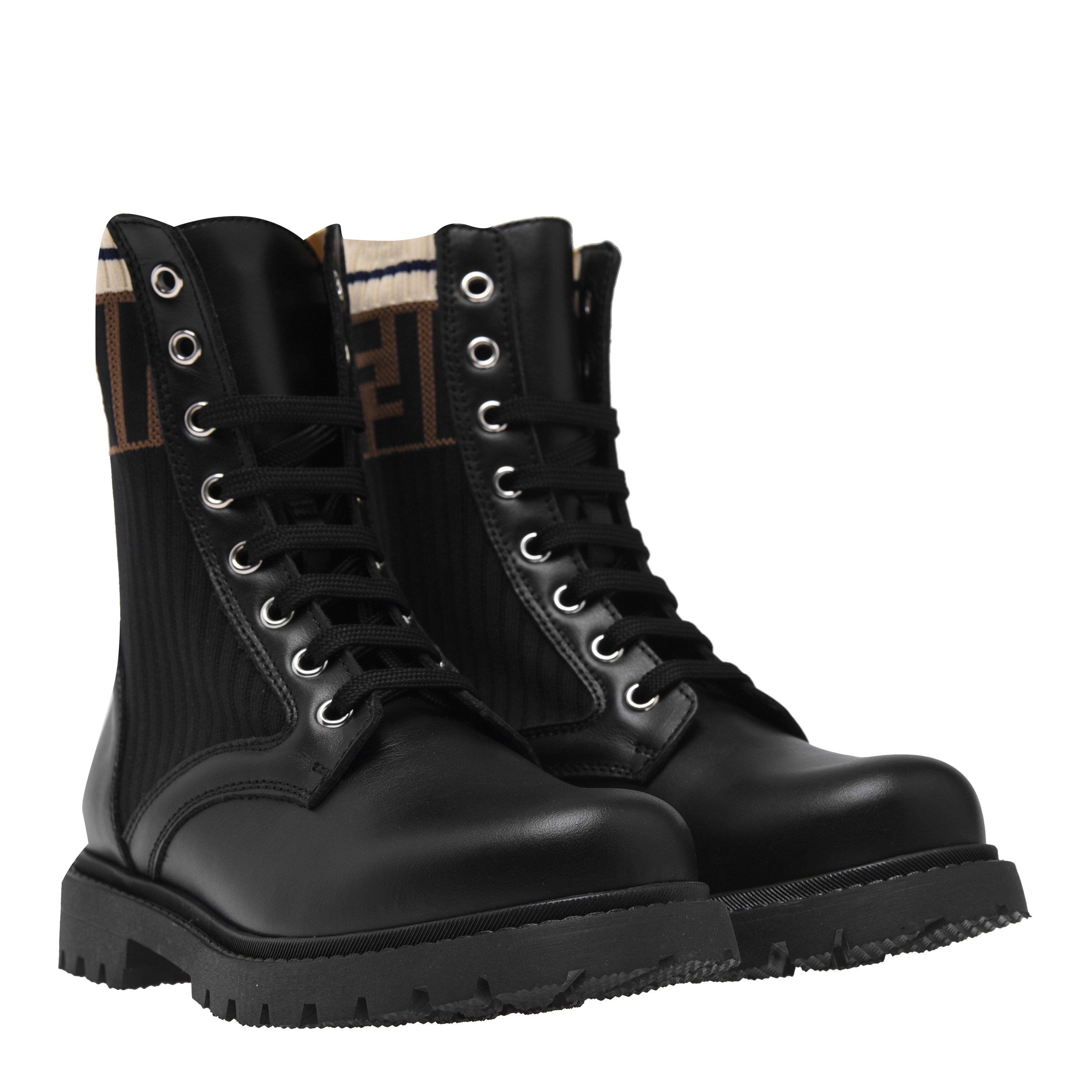 Black F17SD - Fendi - Ff Boots Junior - 3