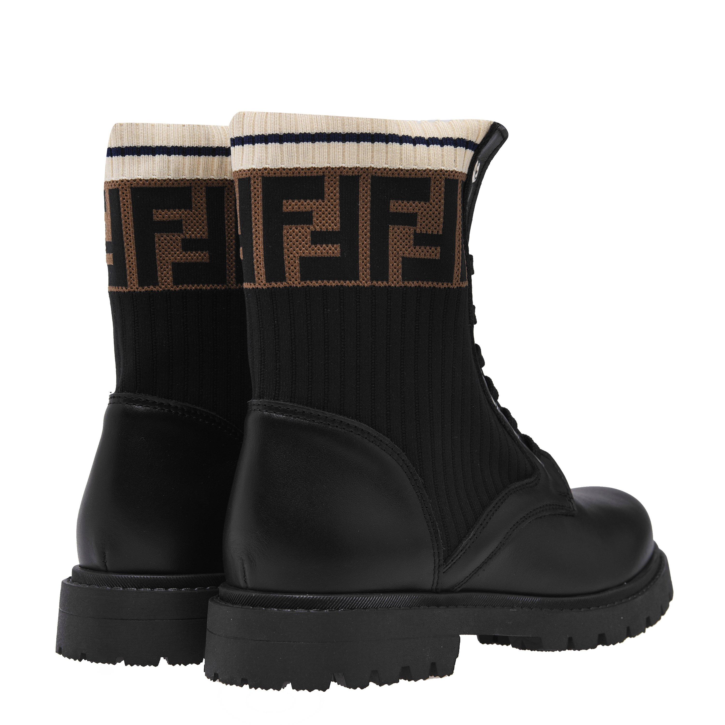 Black F17SD - Fendi - Ff Boots Junior - 4