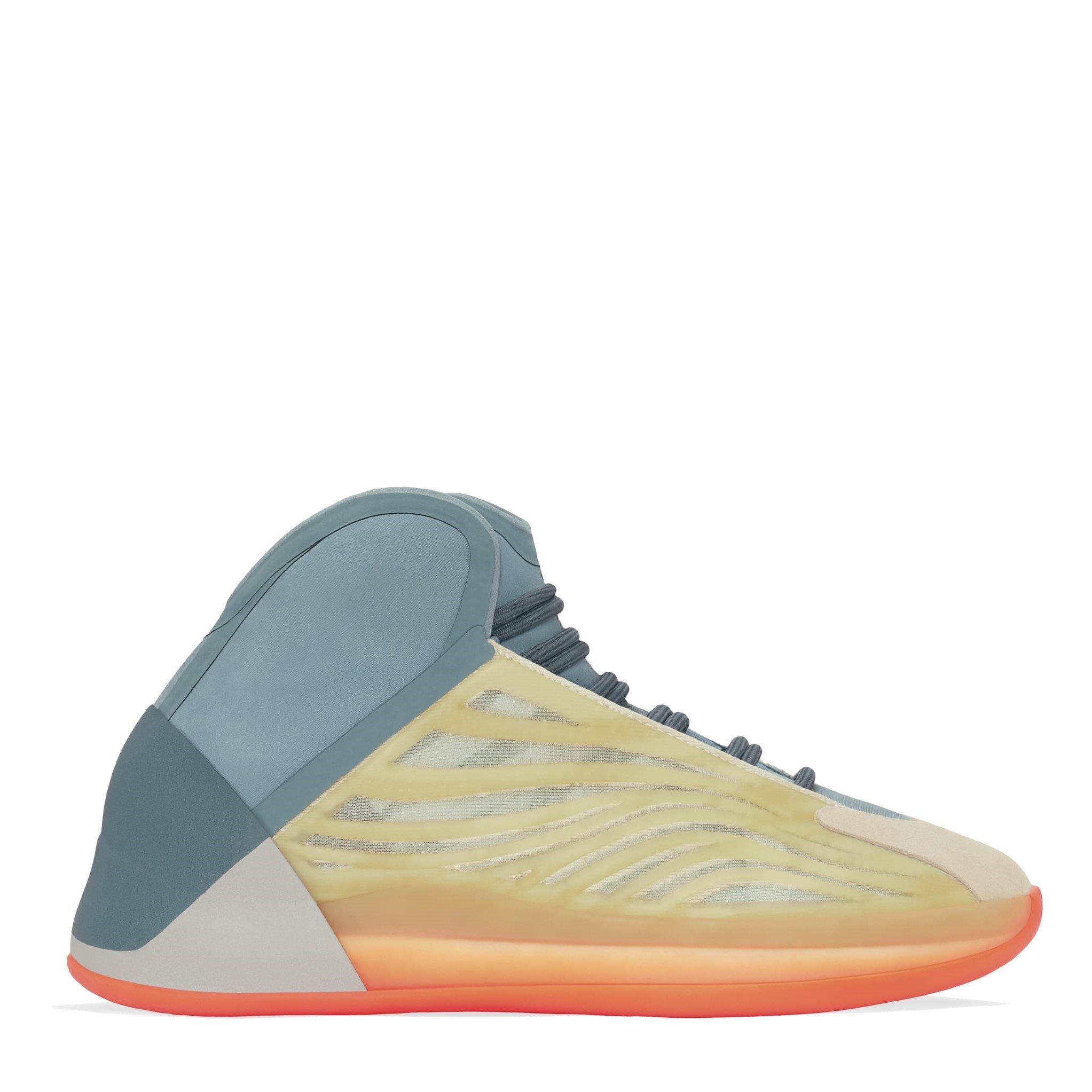 Hi-Res Coral - Yeezy - Unisex High Top Sneakers with BOOST Midsoles - 1