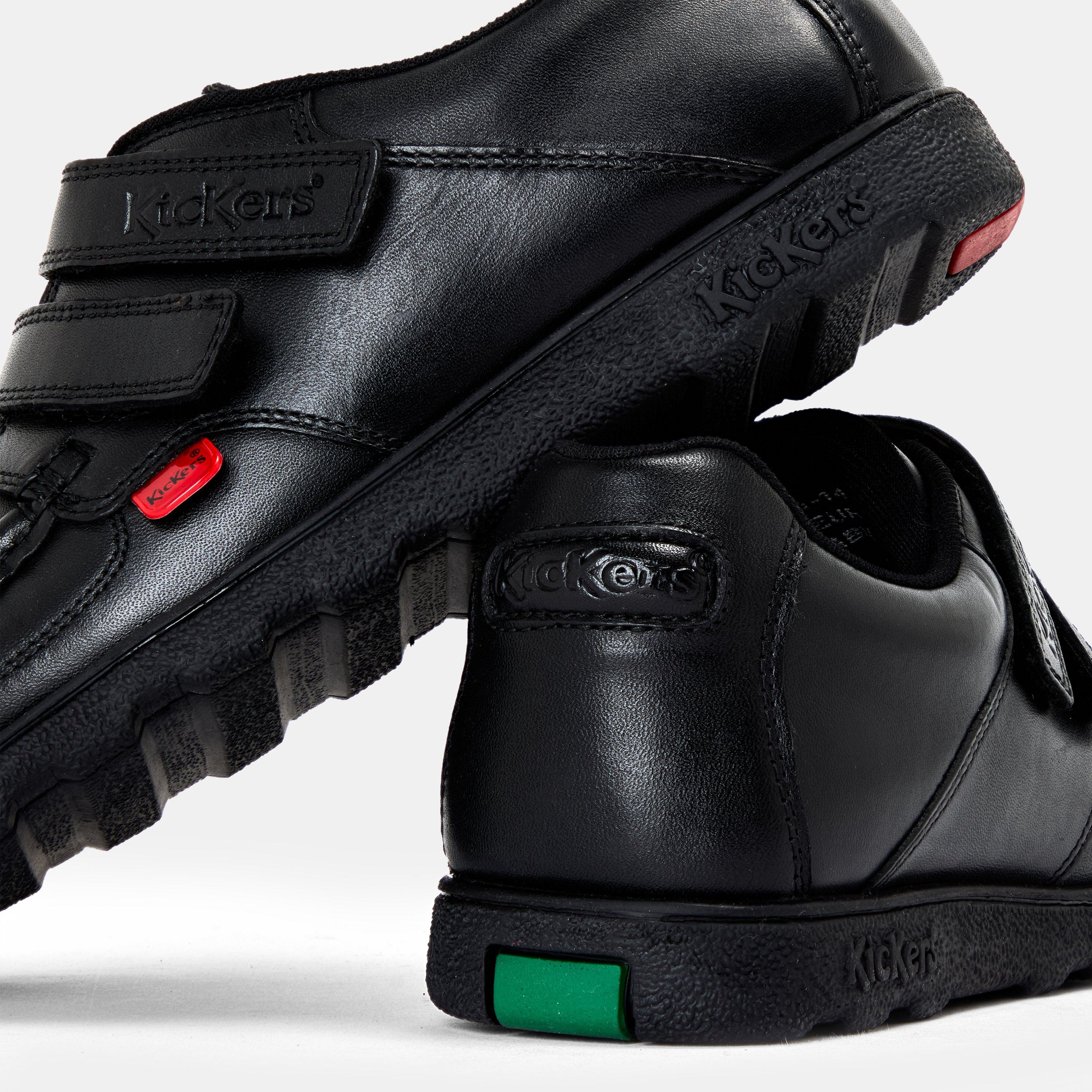 Black - Kickers - Kids Fragma Moc Toe Formal Shoes - 3