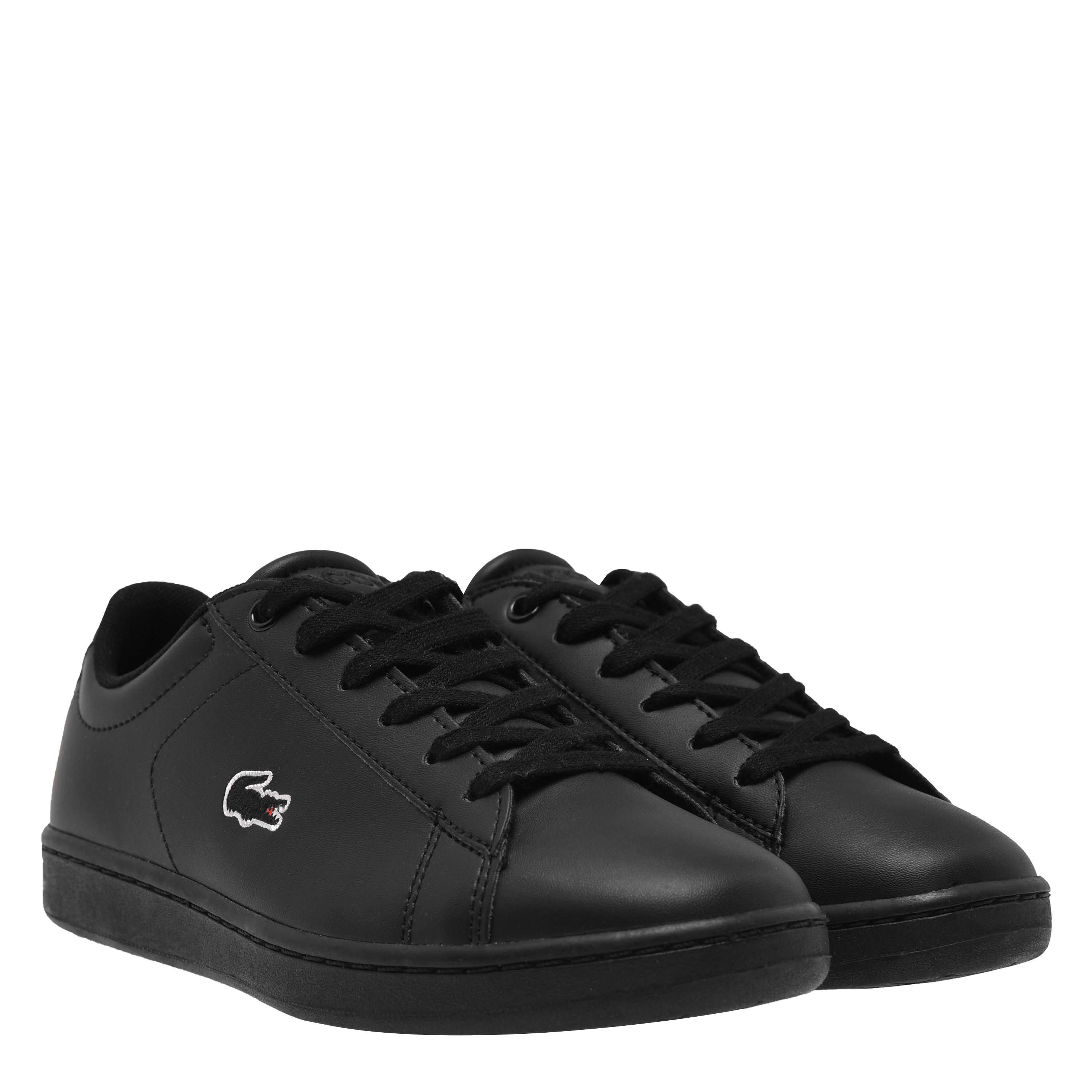 Black/Black - Lacoste - Carnaby 118 Junior Trainers - 3