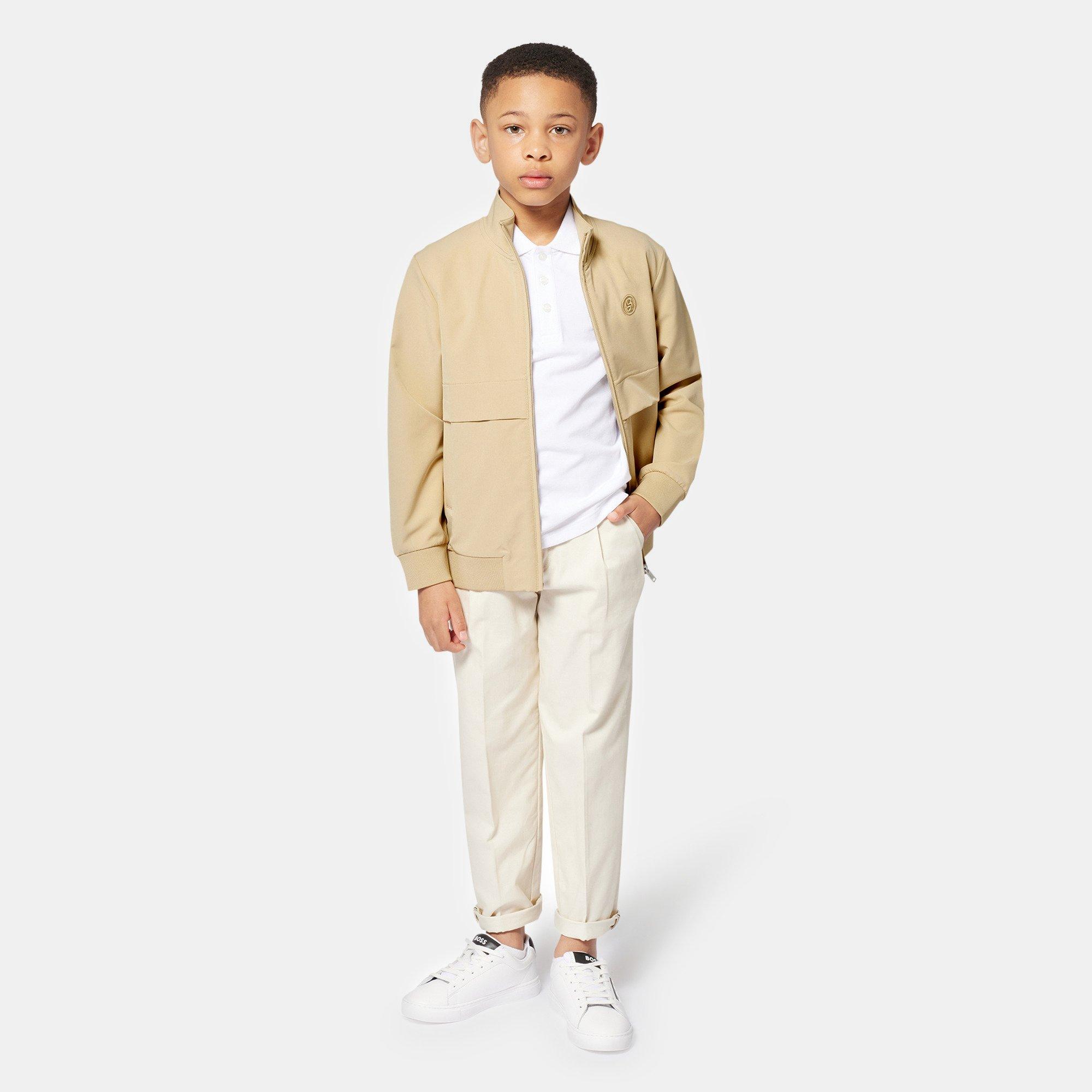 White 10P - Boss - Kids Side Logo Trainer Design - 4