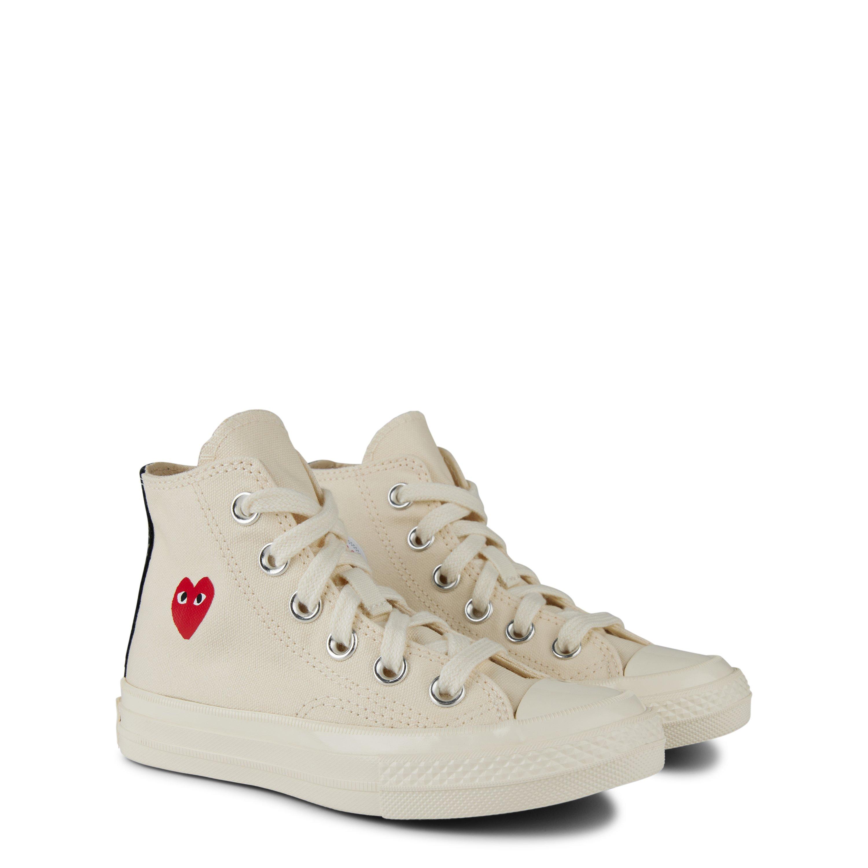 Beige - Comme des Garcons PLAY - Cdg X Converse Chuck Taylor'70 High Tops Juniors - 3