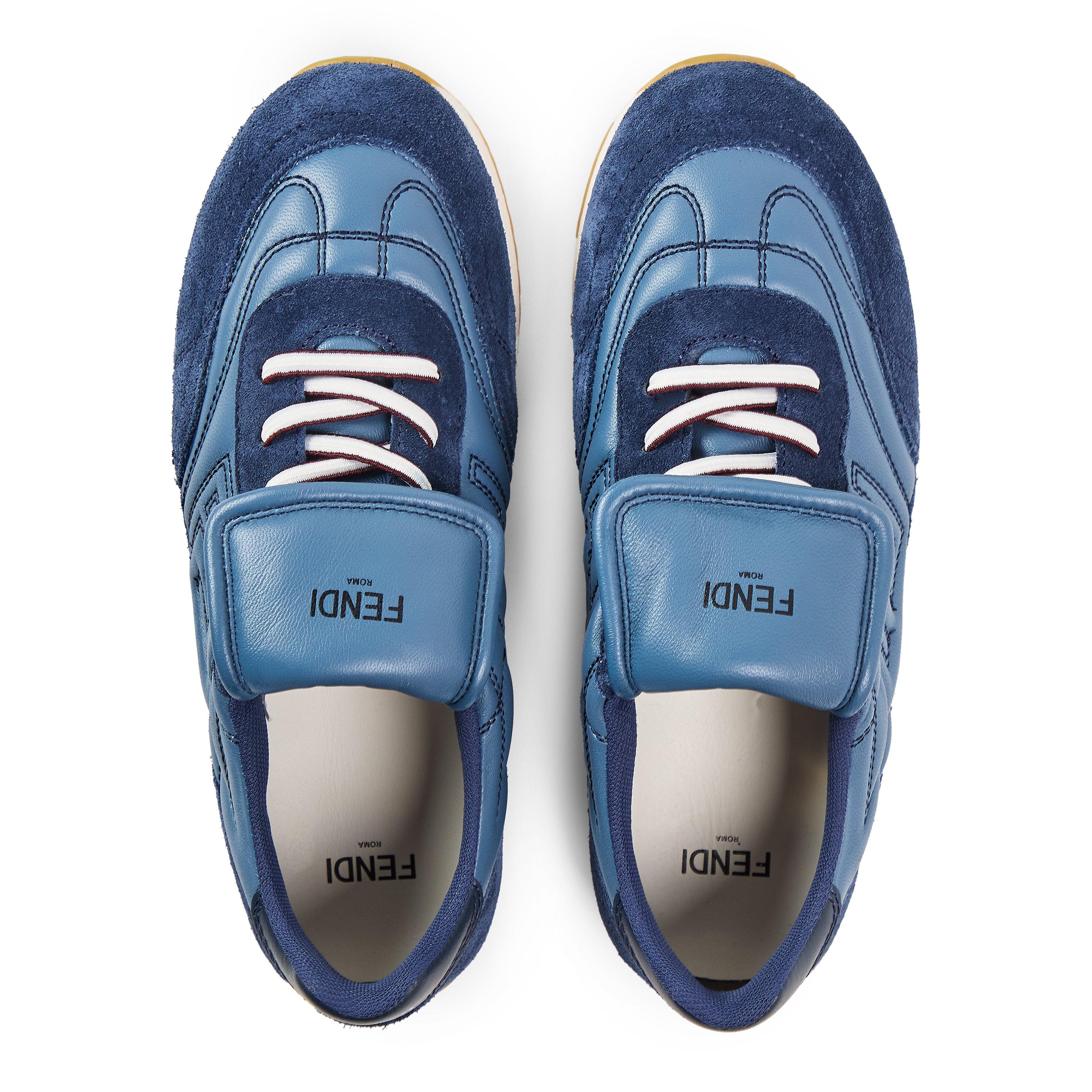 Denim F1V9R - Fendi - Kids' Low-Top Trainers - 4