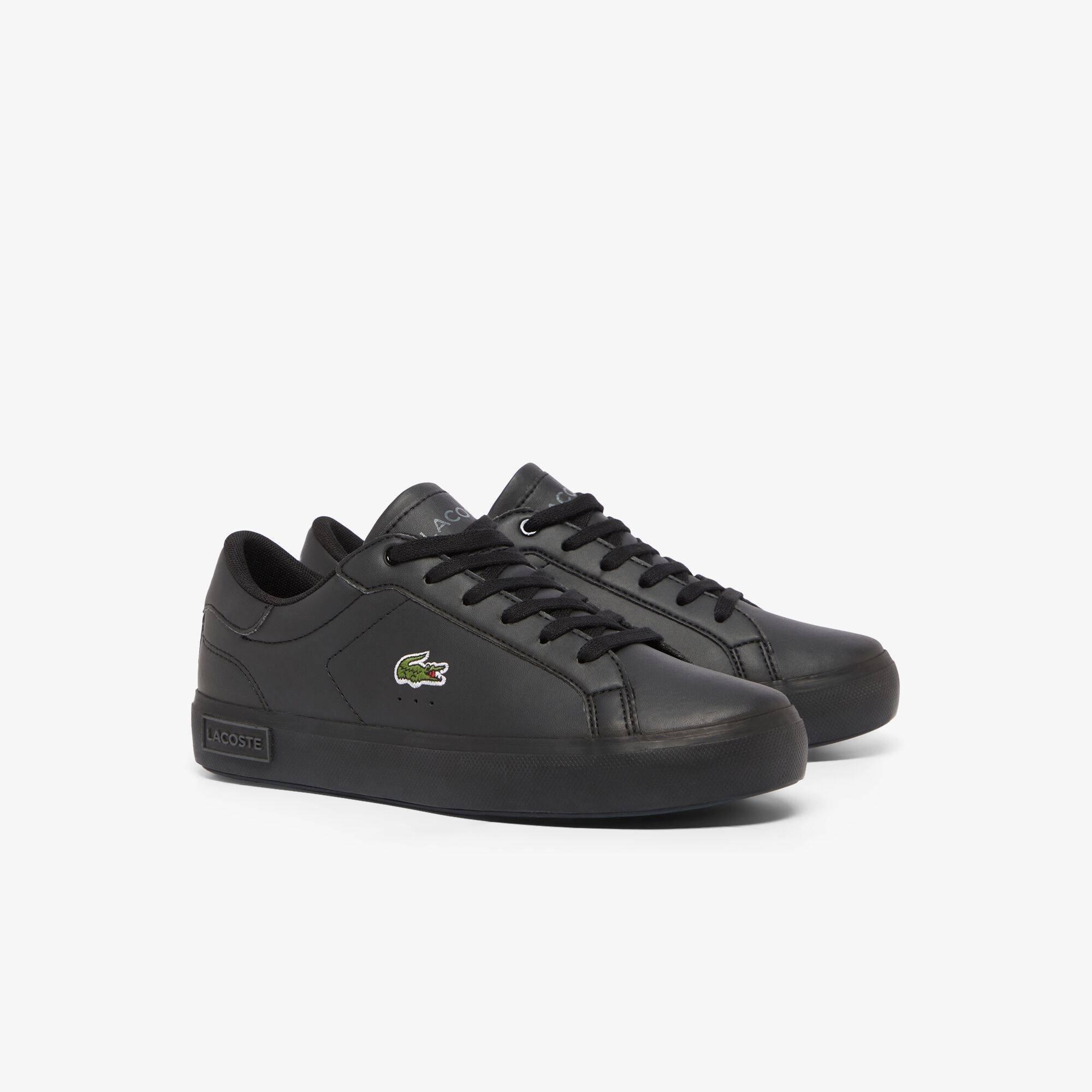 Black/Black - Lacoste - Kids' Low-Top Trainers - 2