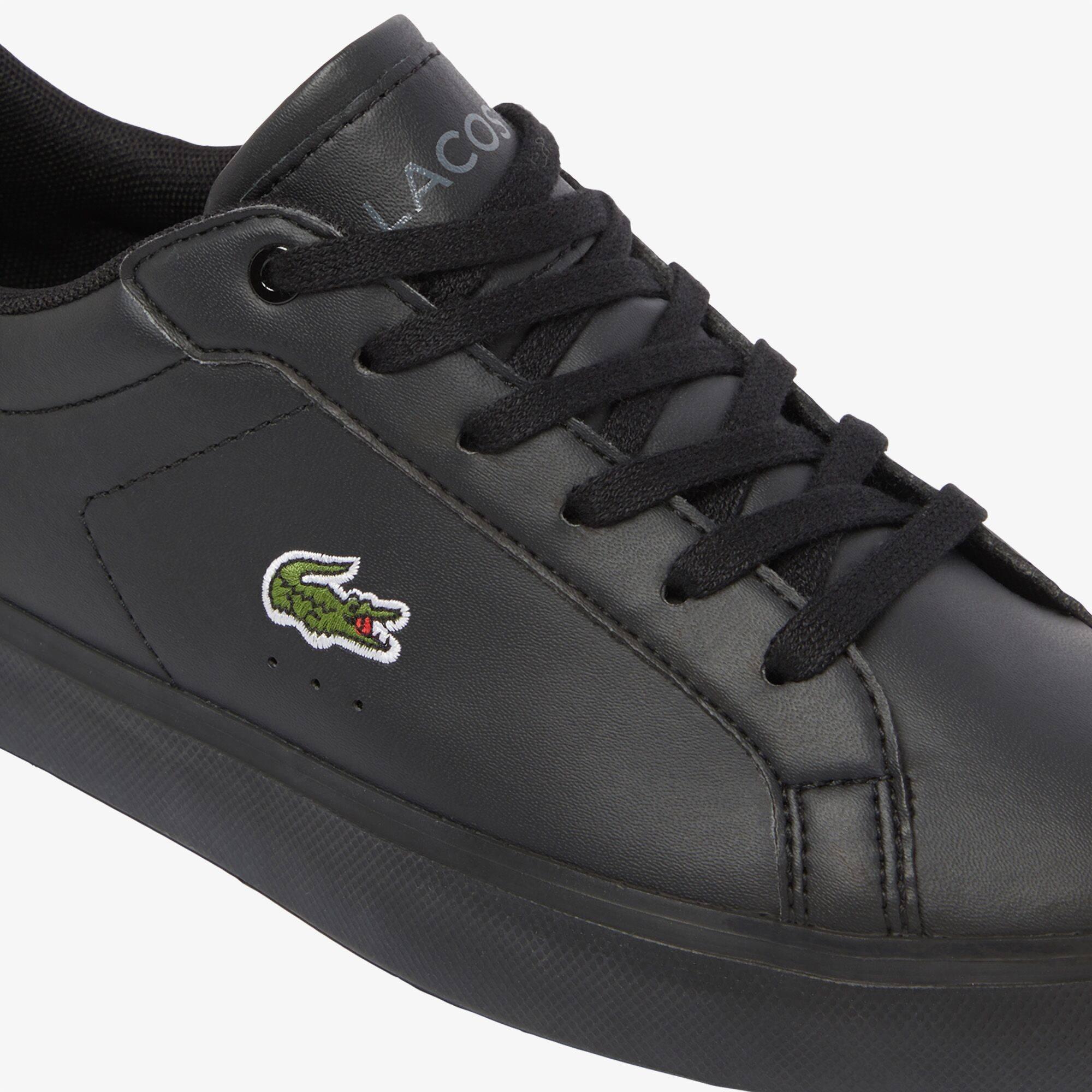 Black/Black - Lacoste - Kids' Low-Top Trainers - 3
