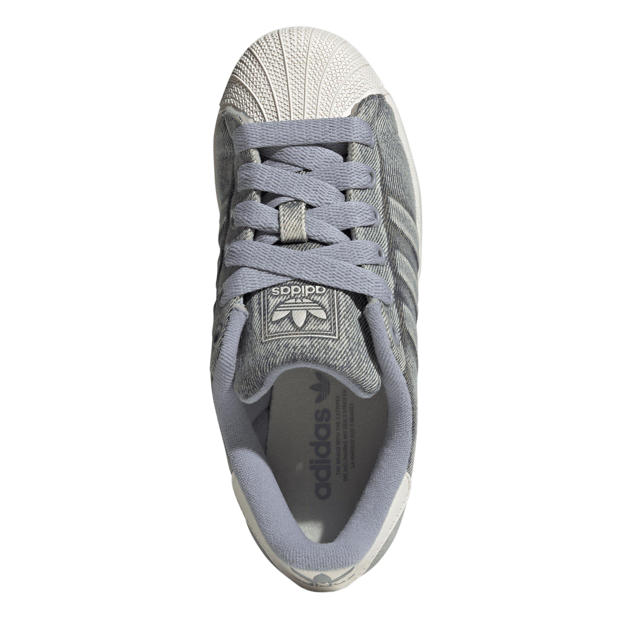 Blue Denim - adidas Originals - Kids' Superstar Low-Top Trainers - 5