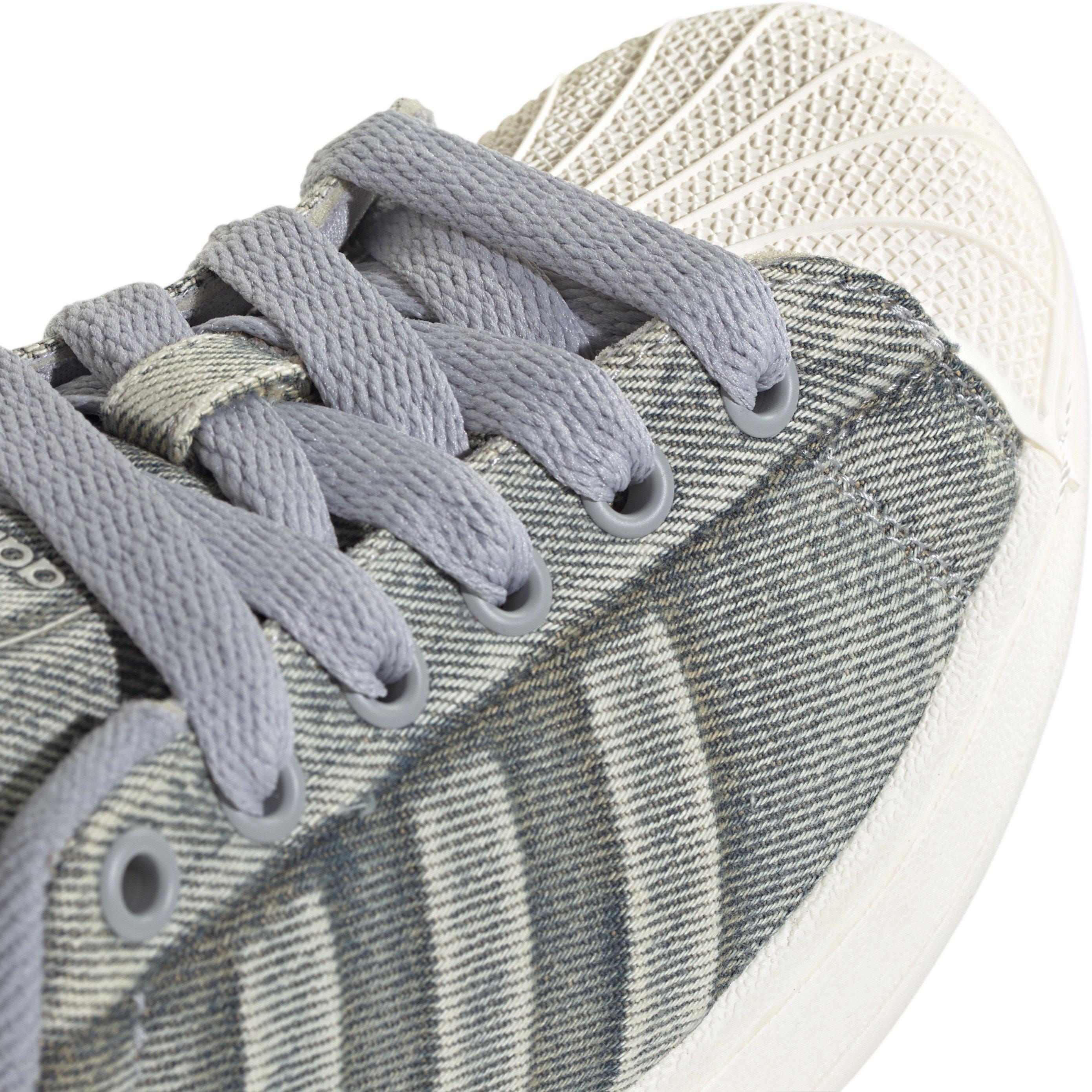 Blue Denim - adidas Originals - Kids' Superstar Low-Top Trainers - 7