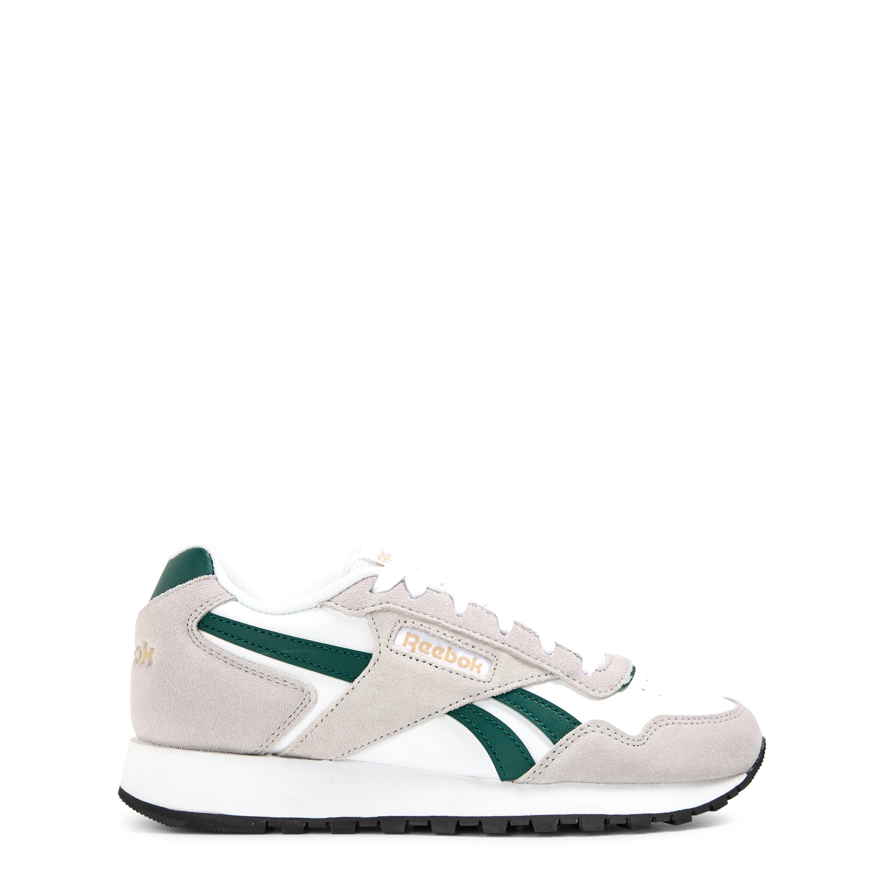 Reebok Boys Kids' Glide Trainers - White/Green - 5.5 (38.5)
