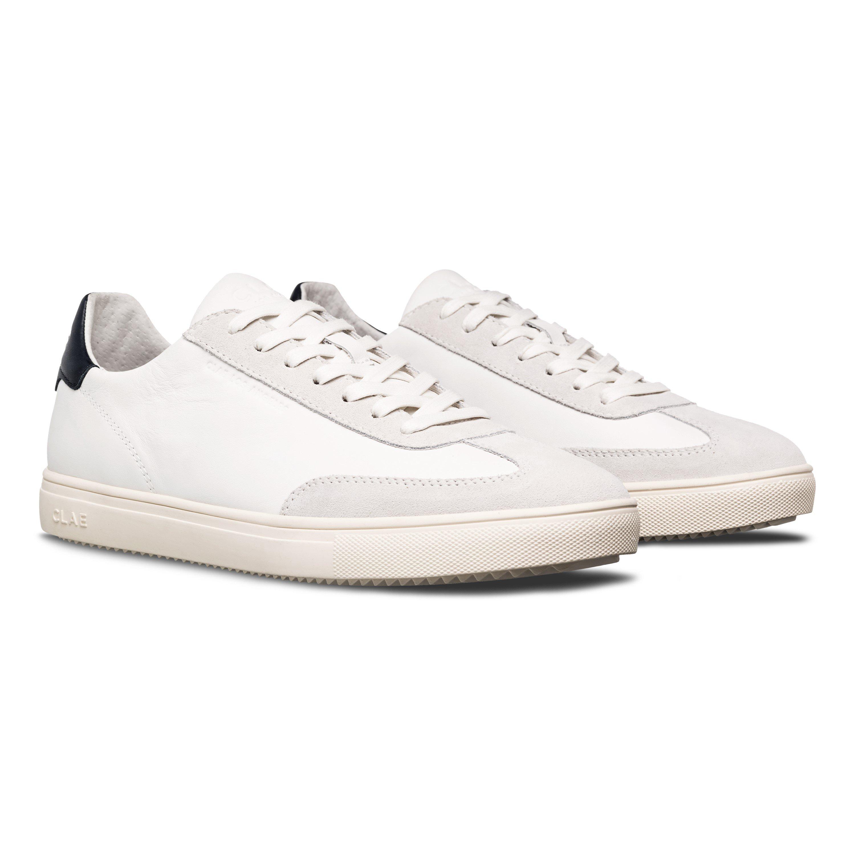 Wht/Lth/Navy - Clae - Kids' Low-Top Trainers - 2