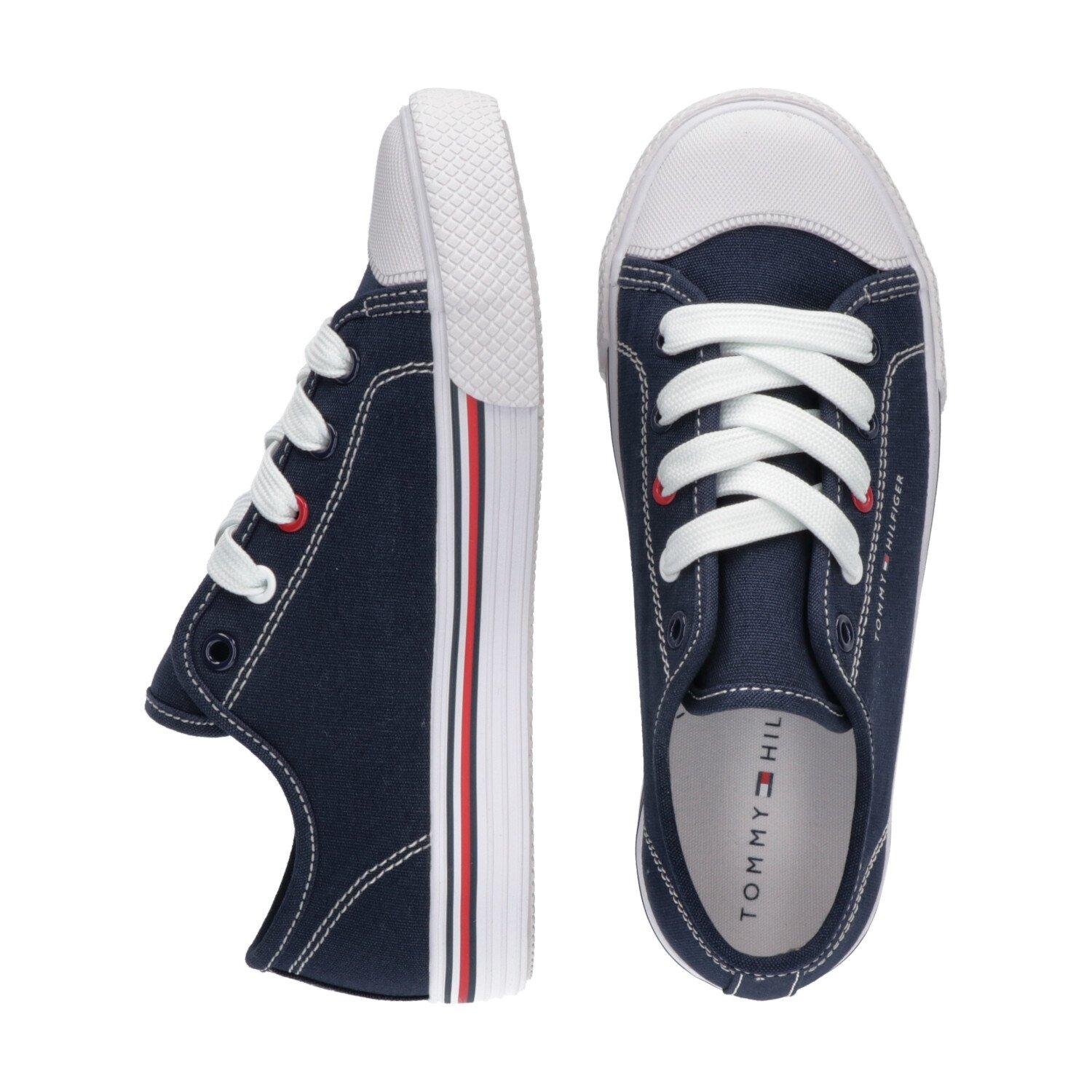 Blu 800 - Tommy Hilfiger - Low Cut Lace Up Juniors - 3