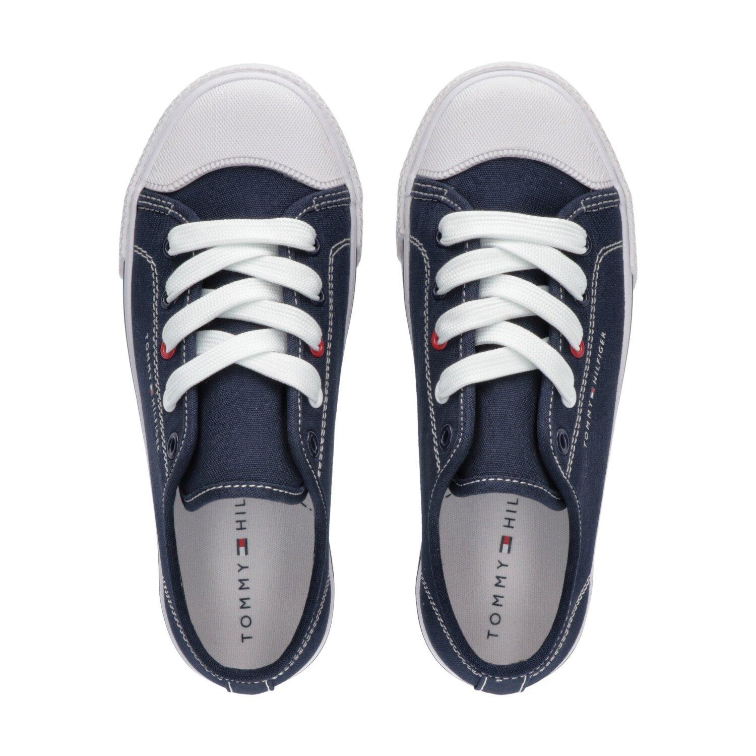 Blu 800 - Tommy Hilfiger - Low Cut Lace Up Juniors - 5