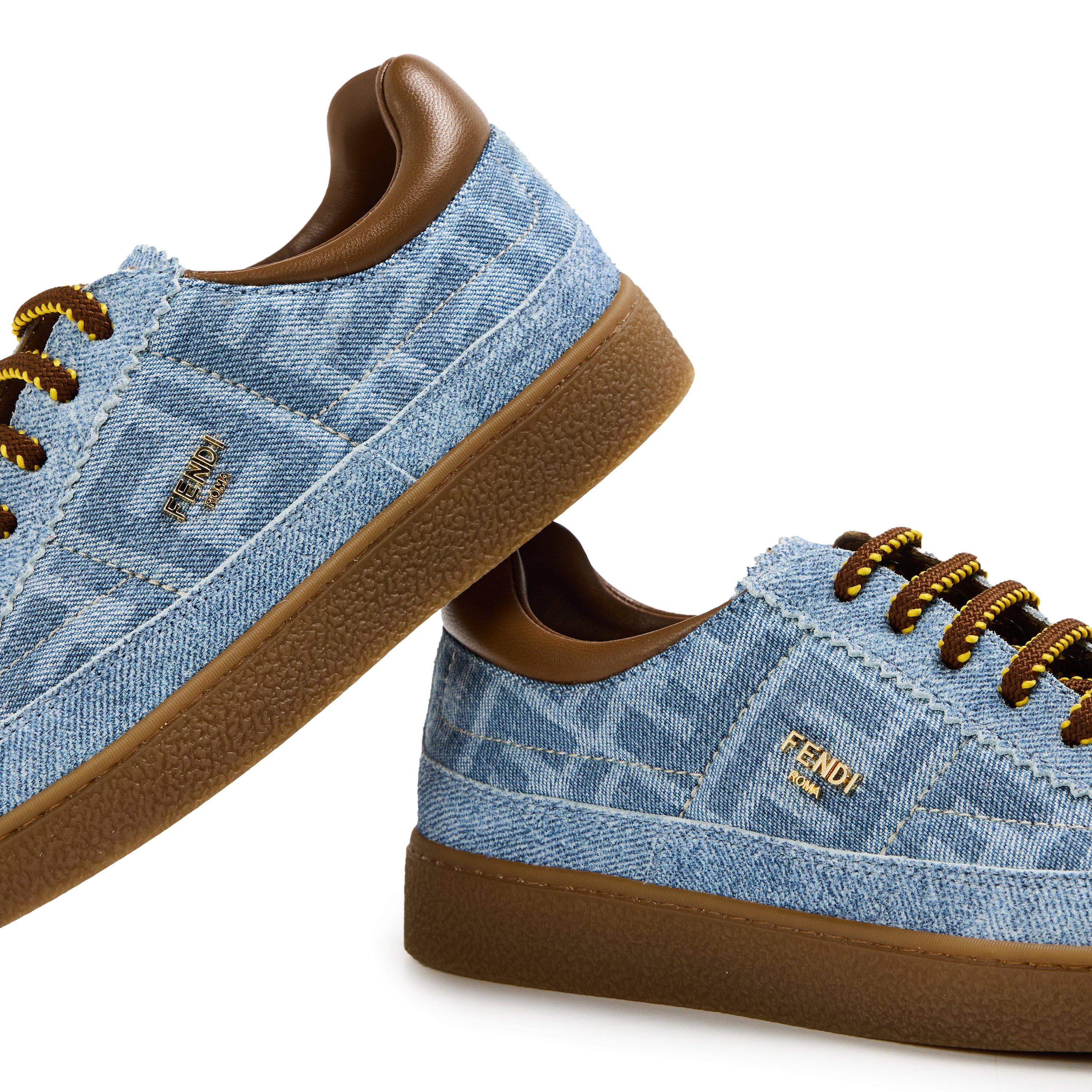 Denim F1V9T - Fendi - Unisex Kids' Low-Top Trainers - 3