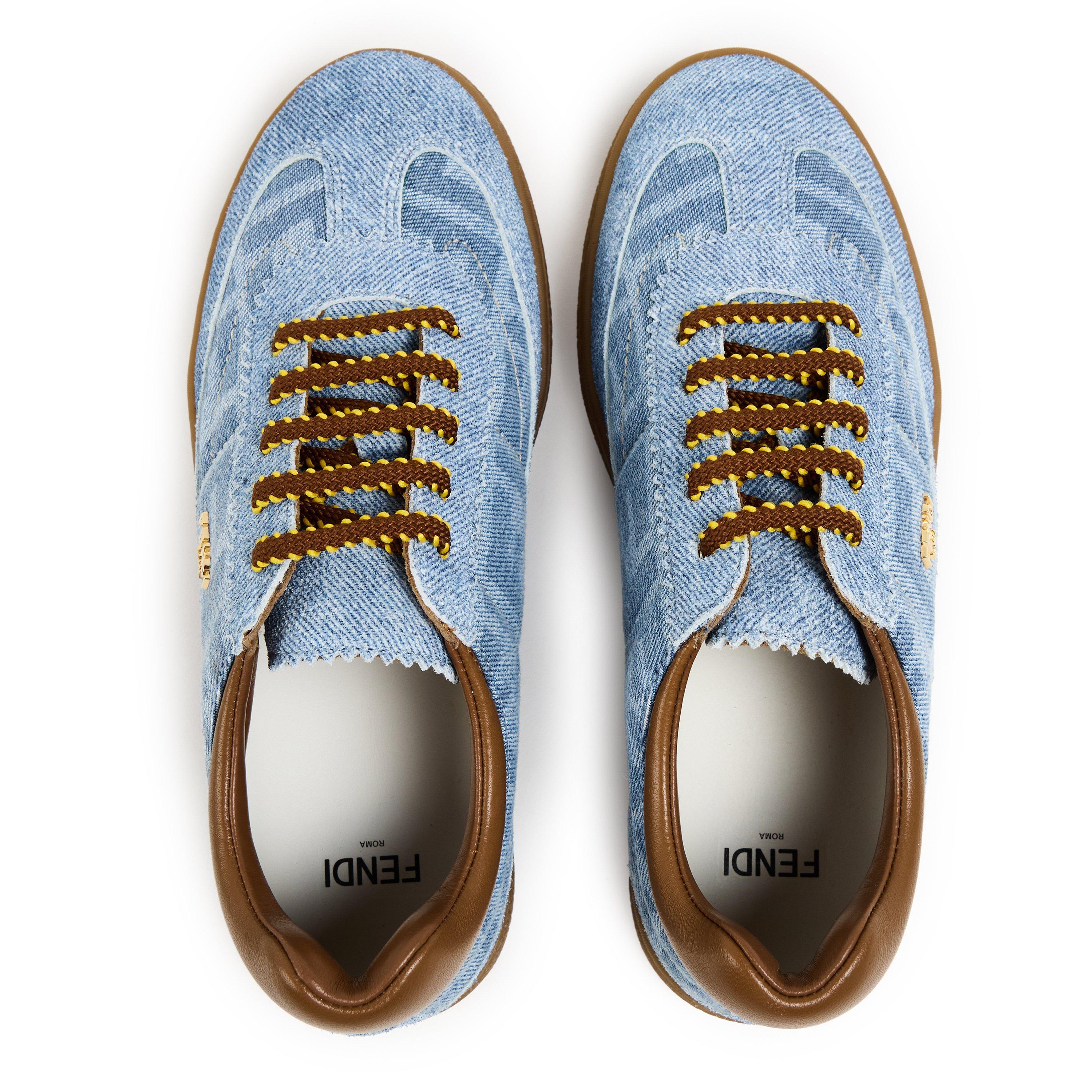 Denim F1V9T - Fendi - Unisex Kids' Low-Top Trainers - 4