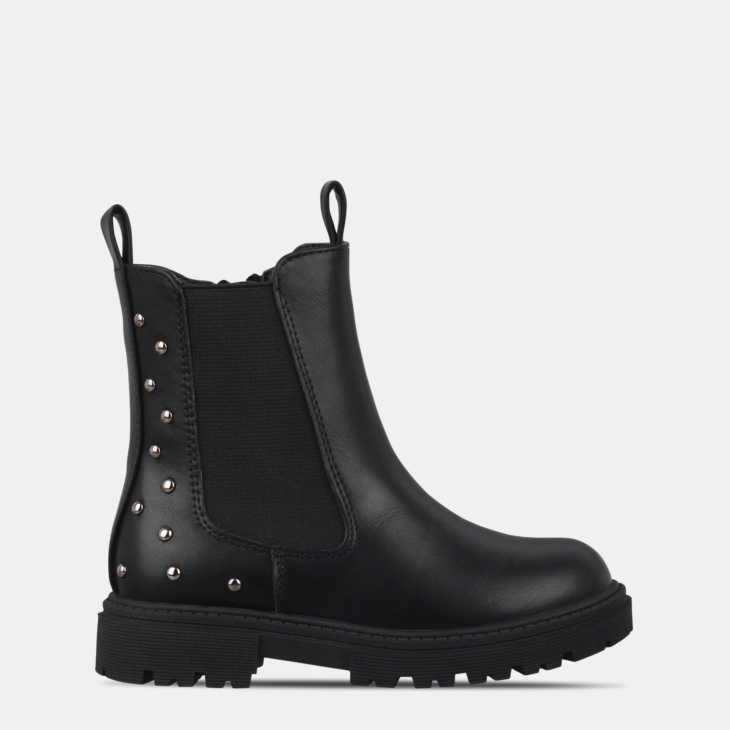 Black - Miso - Kids' Billie Ankle Zip Chelsea Boots - 1