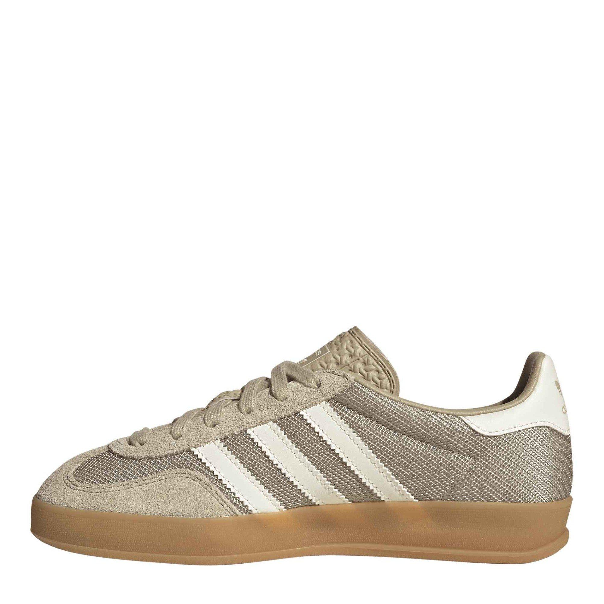 Khaki Three - adidas Originals - Adidas Gazelle Indoo Jn64 - 2