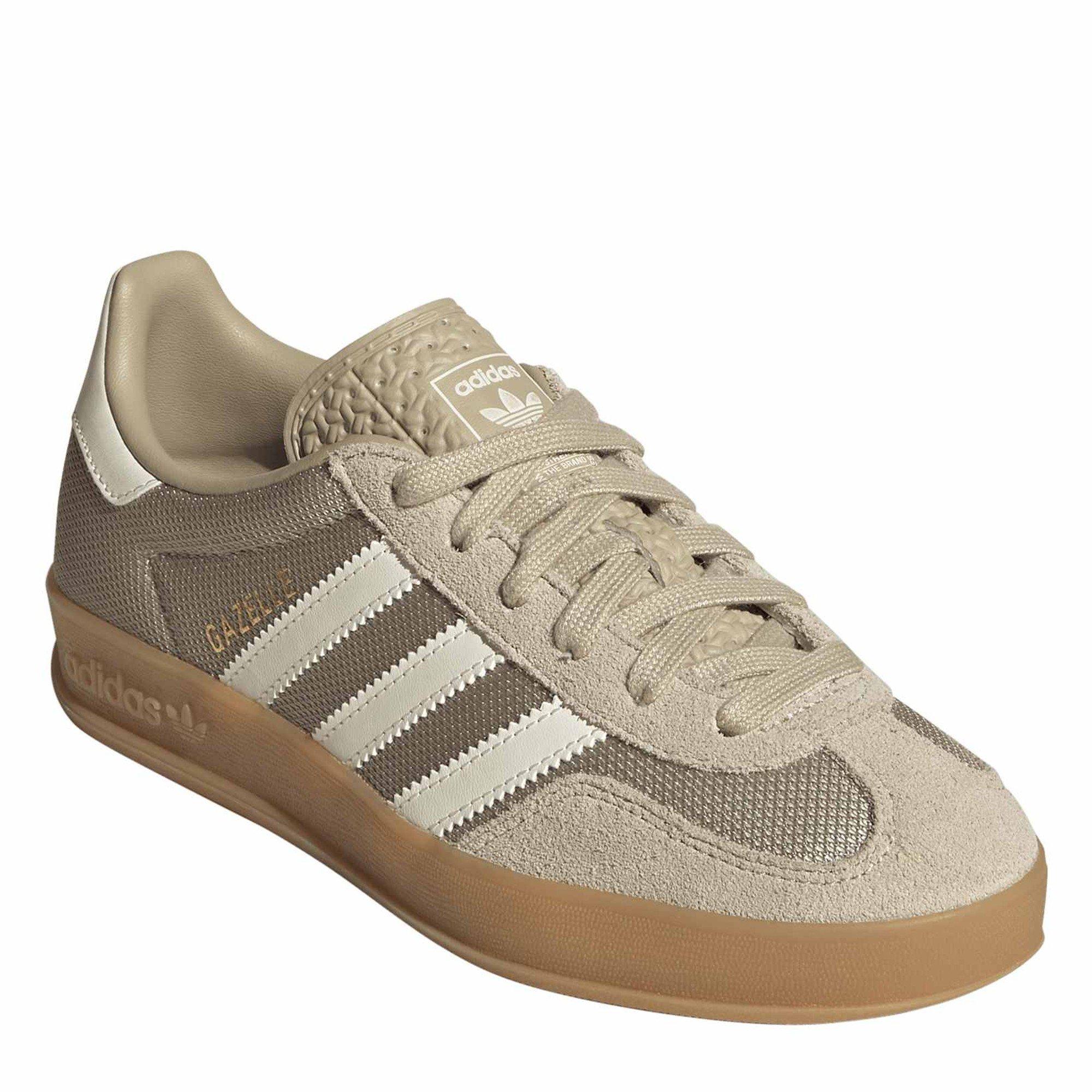 Khaki Three - adidas Originals - Adidas Gazelle Indoo Jn64 - 3