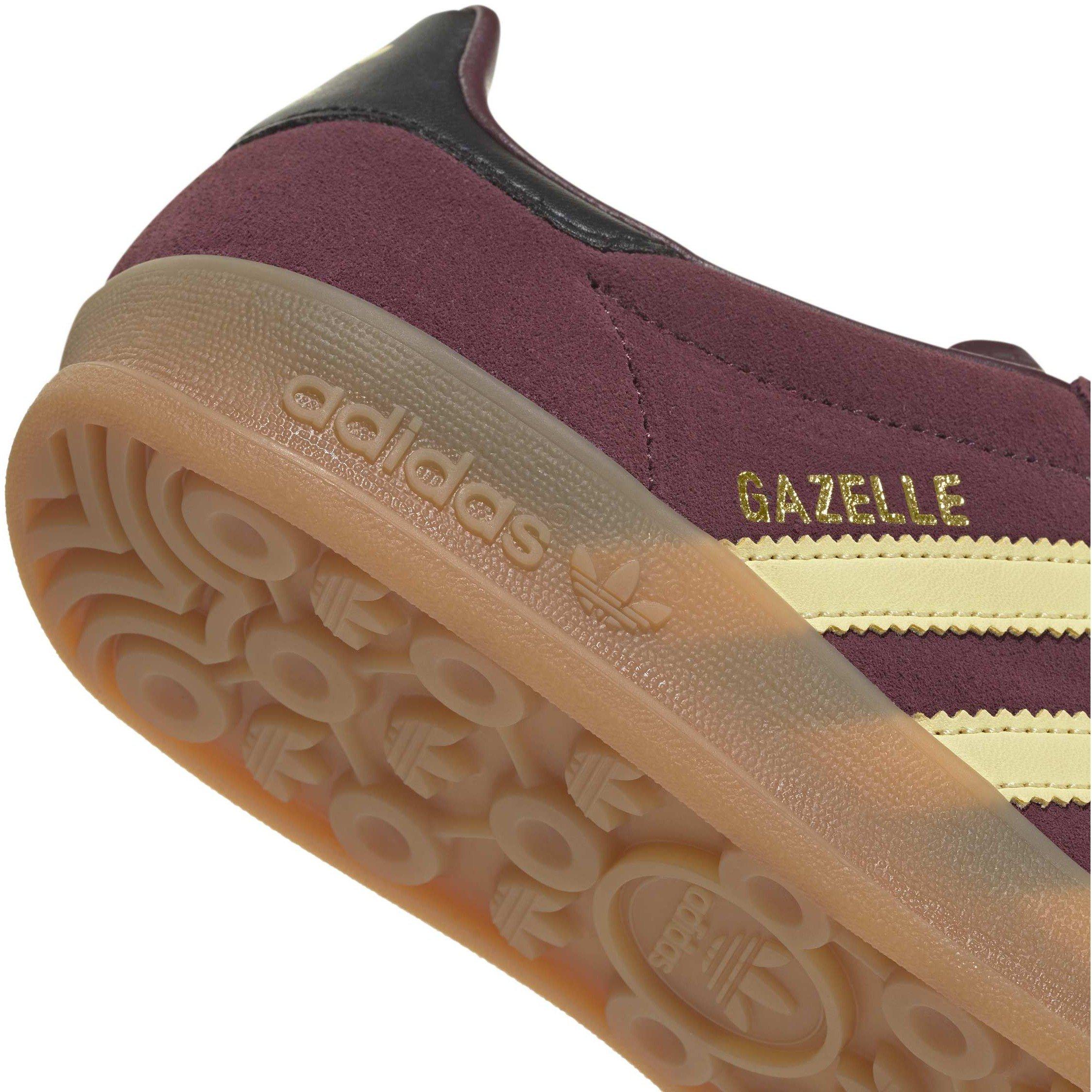 Maroon/Yellow - adidas Originals - Adidas Gazelle Indoo Jn64 - 7