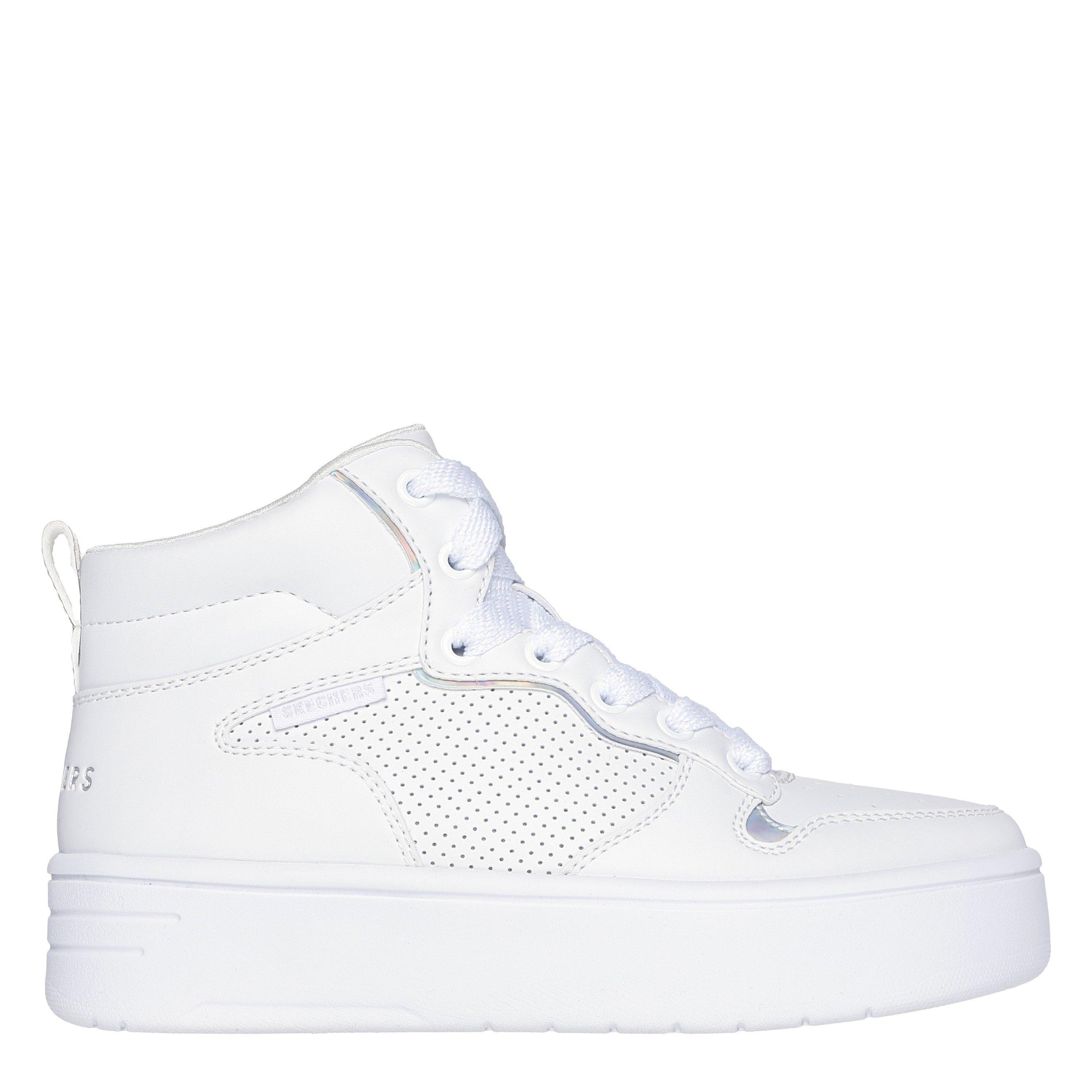 Skechers  Kids Court High High-Top Trainers - White - 5 (38)