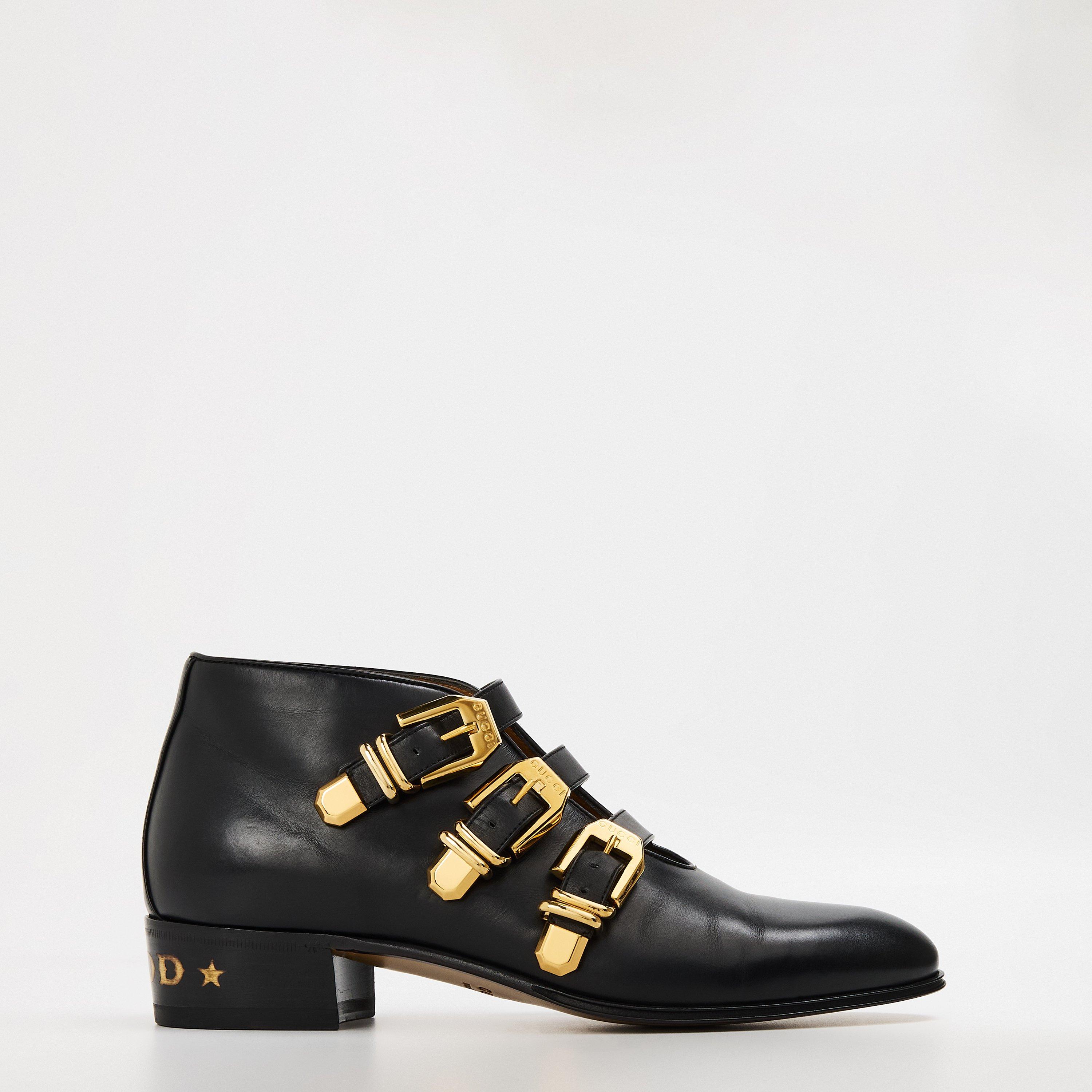 Black - Gucci - Kids Heeled Ankle Boots - 1
