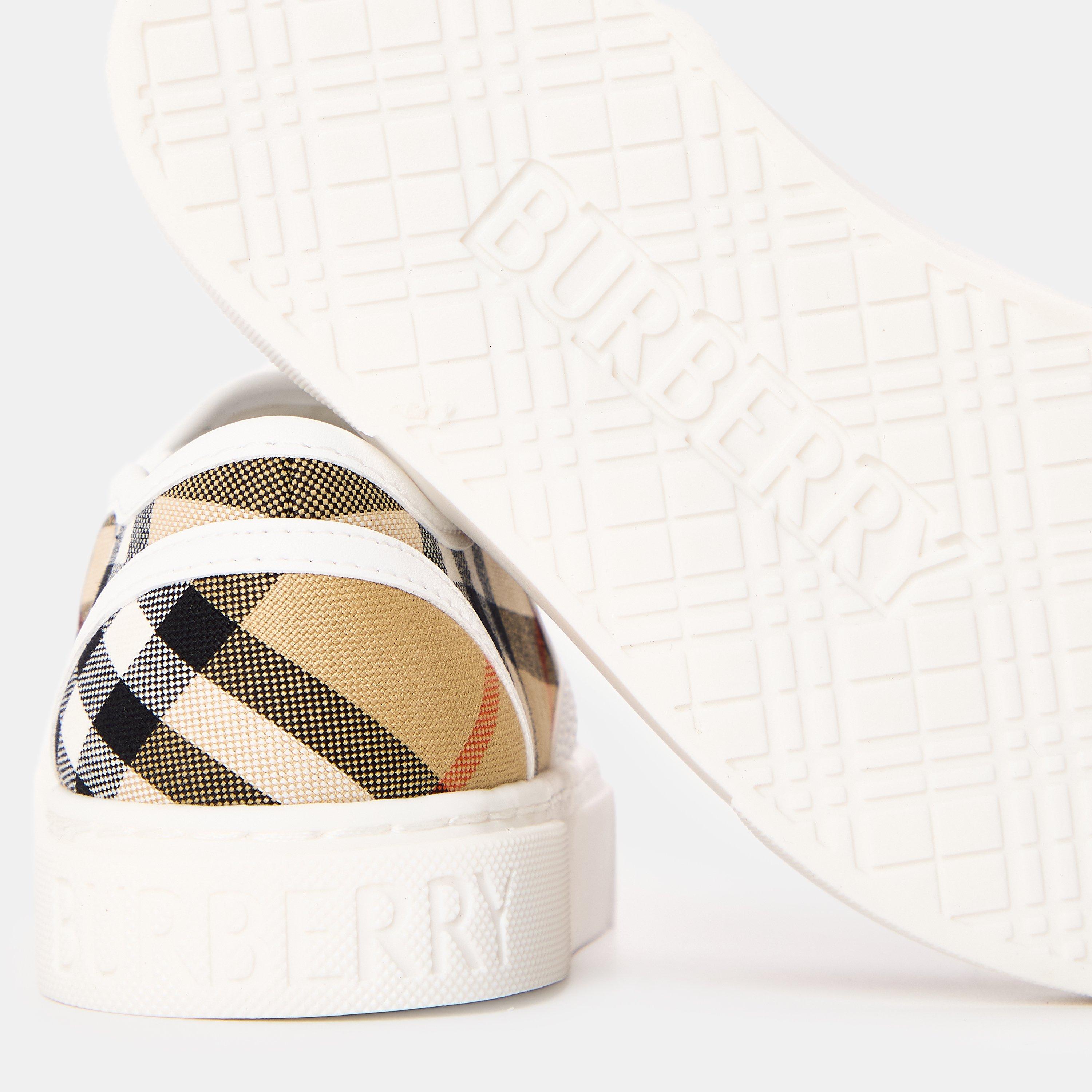 Sand Chk B9368 - Burberry - Unisex Kids' Burb Kit Low-Top Trainers - 3