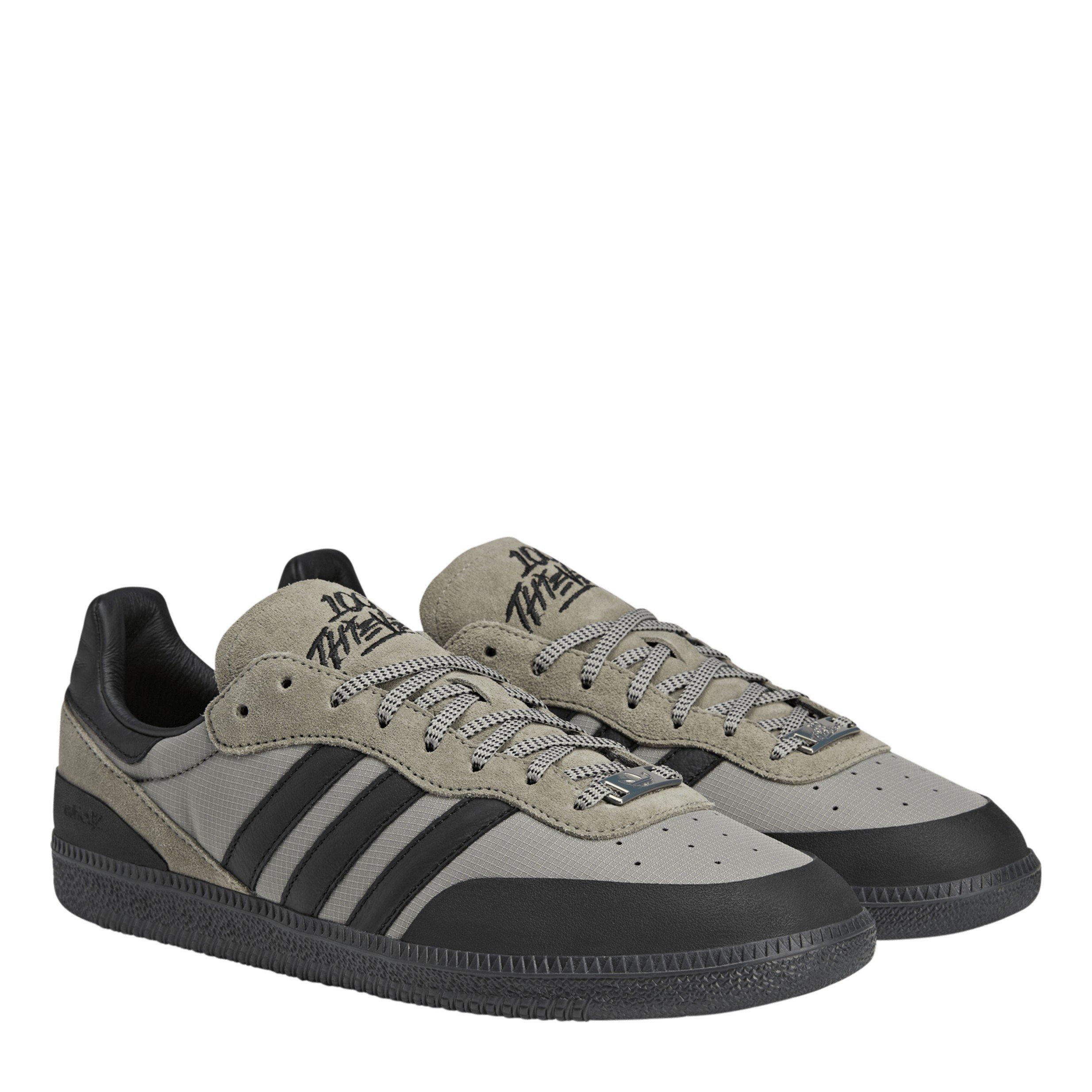 Silver Pebble - adidas Originals - Kids' 100T Palos Hills Low-Top Trainers - 3
