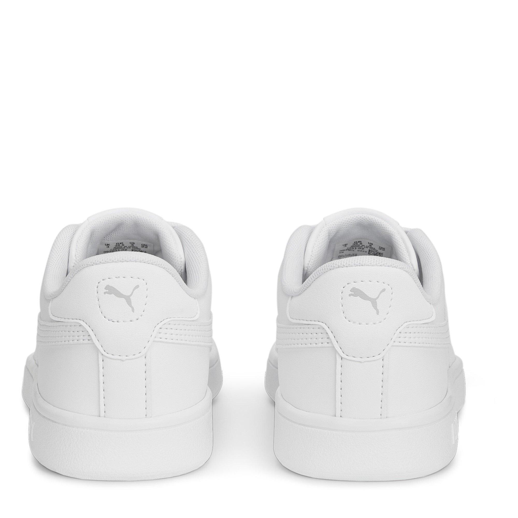 Weiß/Weiß - Puma - Smash Vulc Junior Boys Trainers - 5