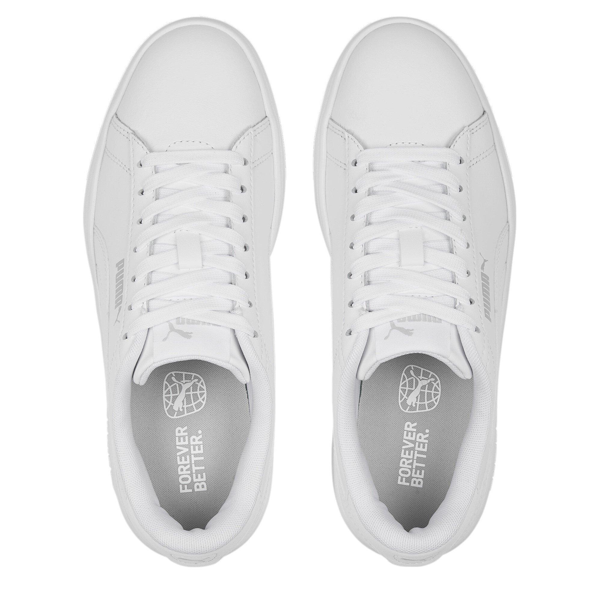 Weiß/Weiß - Puma - Smash Vulc Junior Boys Trainers - 6