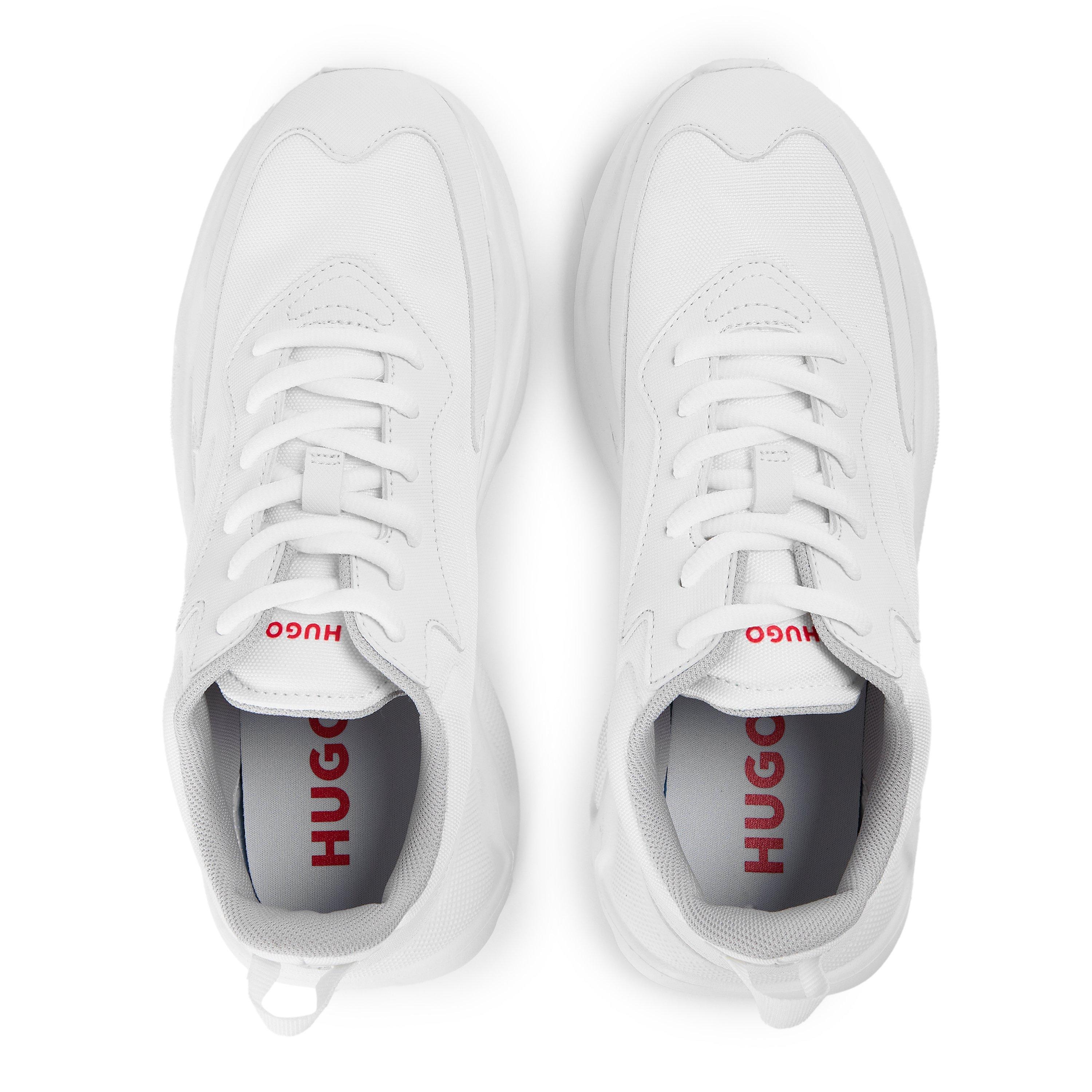 Open White - Hugo - Kids' Leon Runners Low-Top Trainers - 4