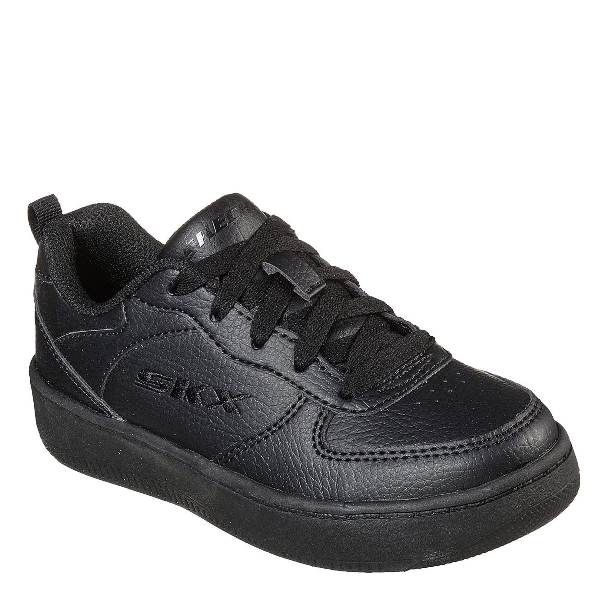 Black - Skechers - Sport Court 92 Junior Trainers - 3