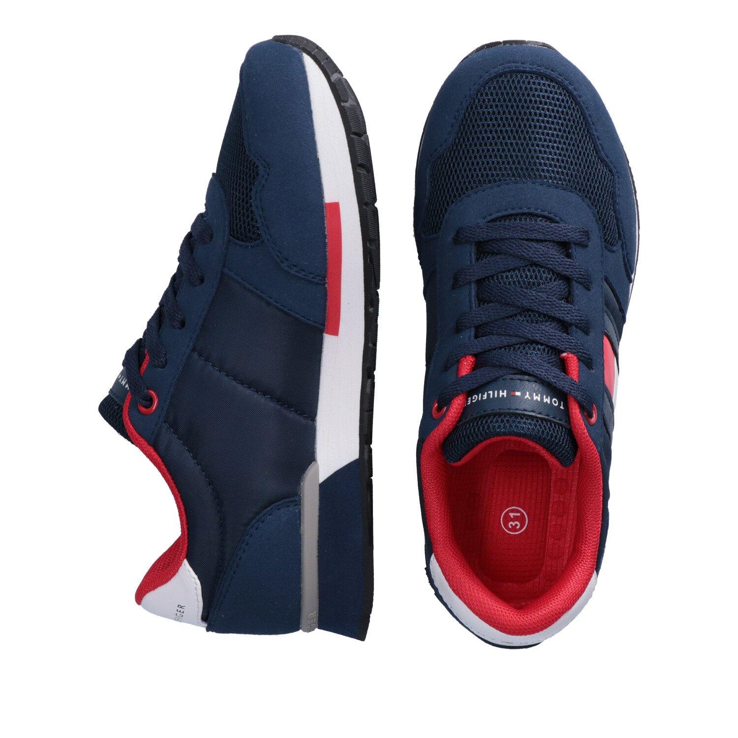 Blu 800 - Tommy Hilfiger - THK Low Flag Lace Jnr00 - 6