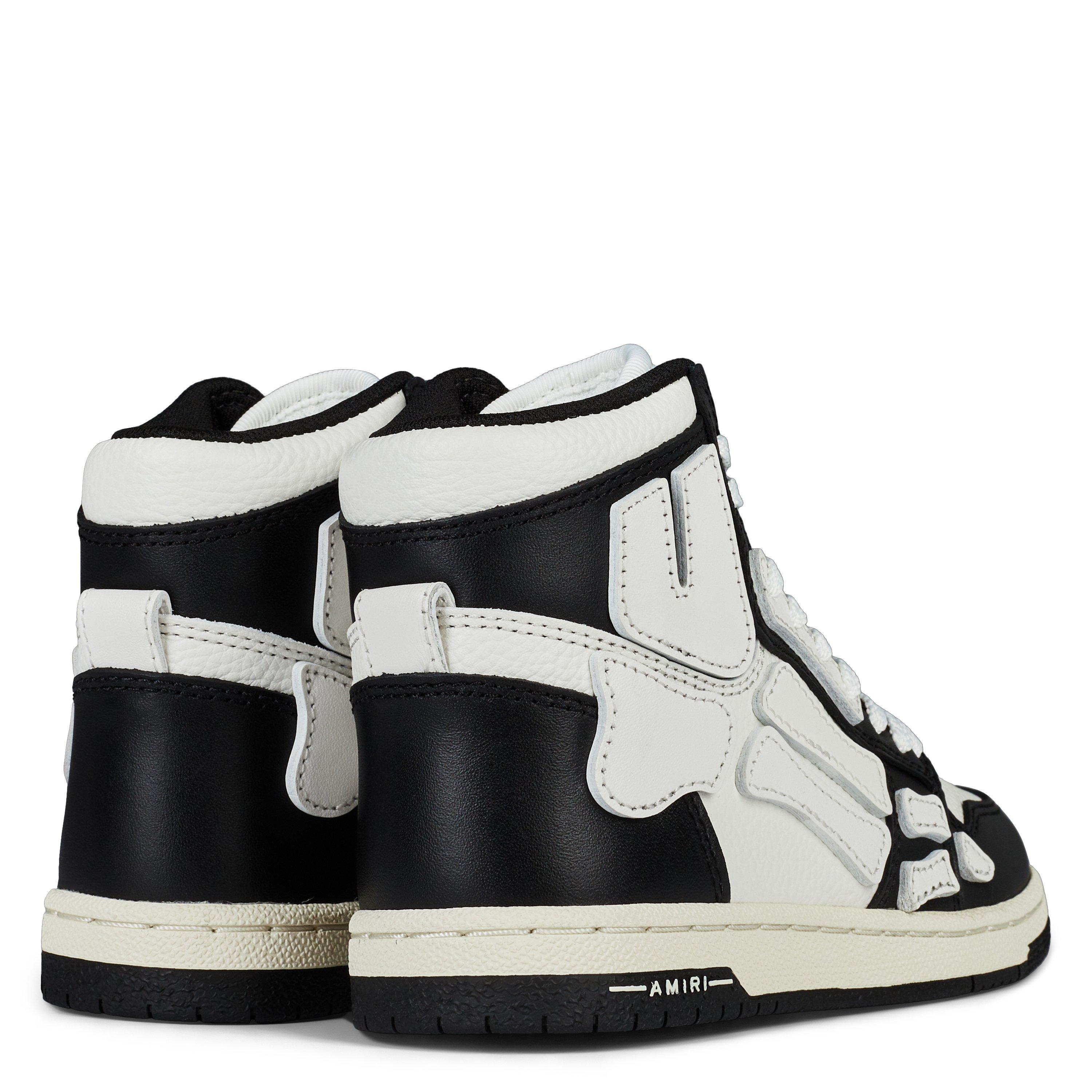 Blk/Wht 004 - Amiri - Skeleton High Top Trainers Juniors - 4
