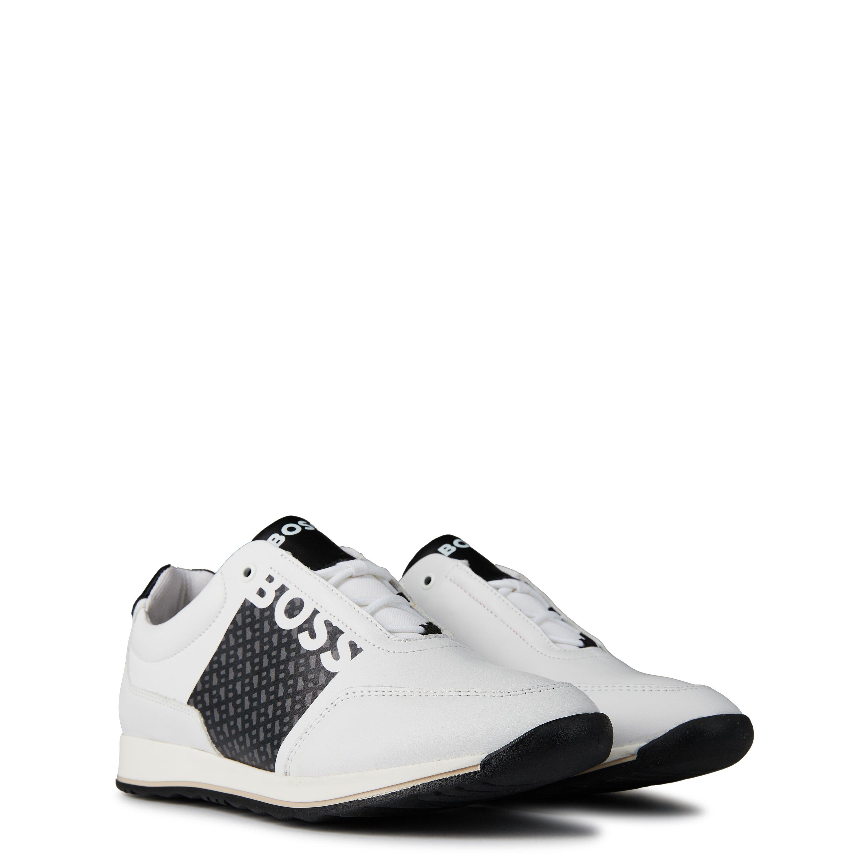 White 10P - Boss - Kids Logo Trainers for Juniors - 3