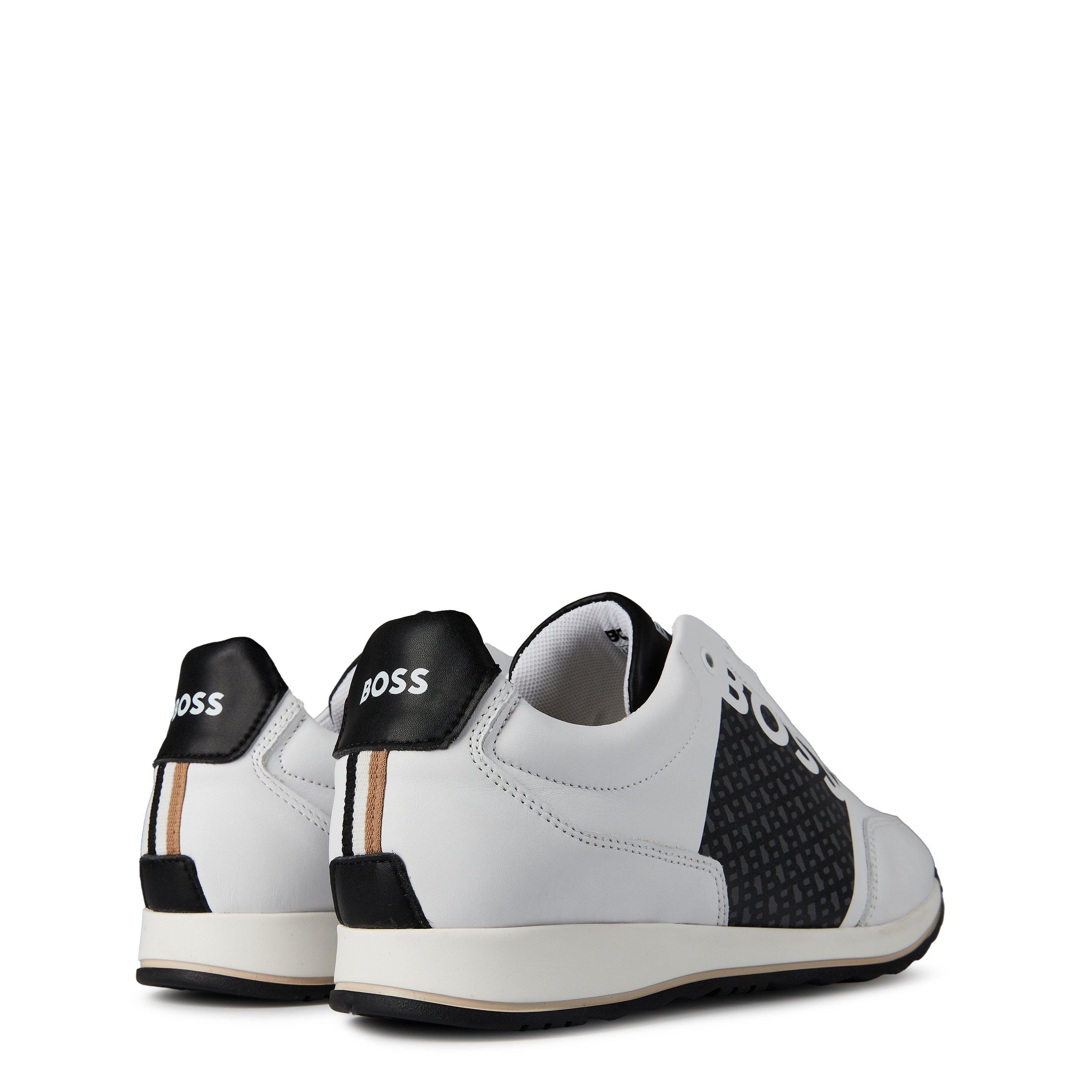 White 10P - Boss - Kids Logo Trainers for Juniors - 4