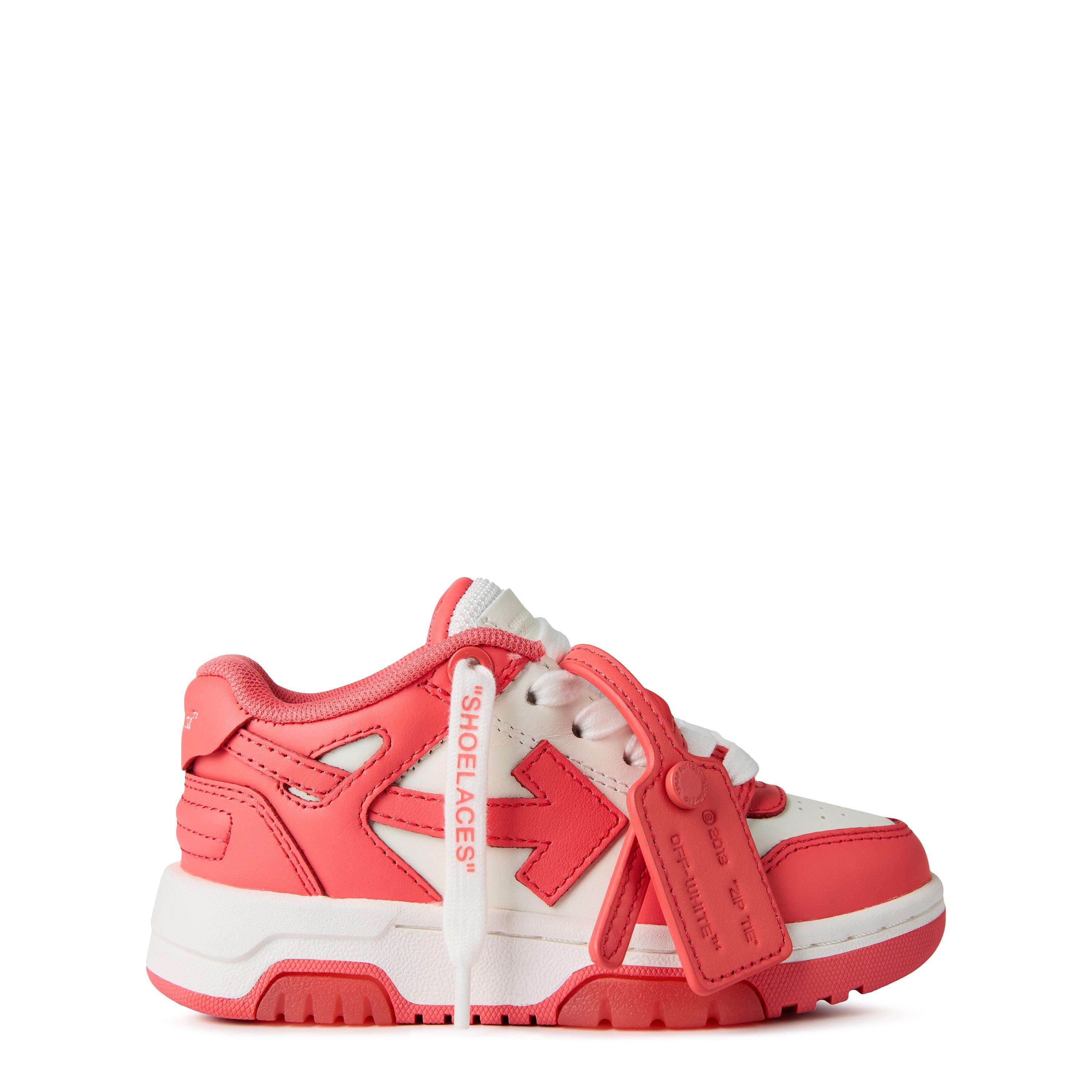 Wht Coral 0126 - Off White - Kids' Out Of Office Leather Low-Top Trainers - 1
