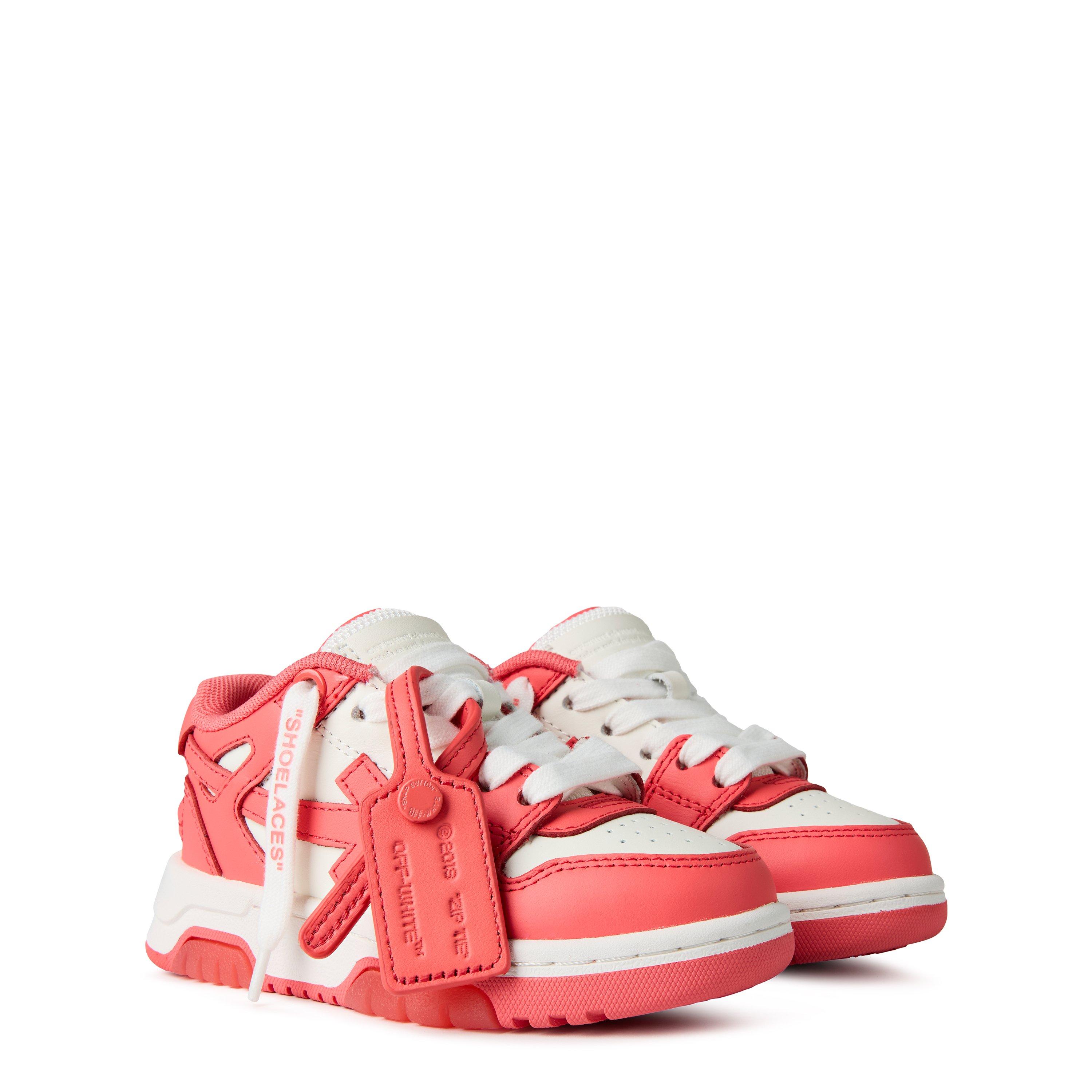 Wht Coral 0126 - Off White - Kids Out Of Office Leather Trainers, High-Fashion Luxury - 3