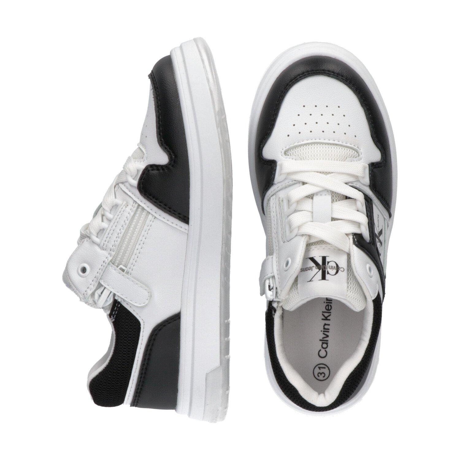 White 100 - Calvin Klein Jeans - Low Cut Lace Sneakers Juniors - 3