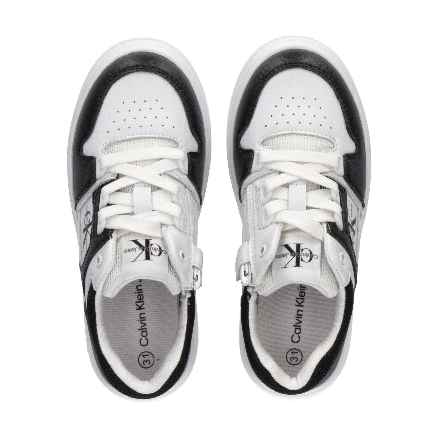 White 100 - Calvin Klein Jeans - Low Cut Lace Sneakers Juniors - 5