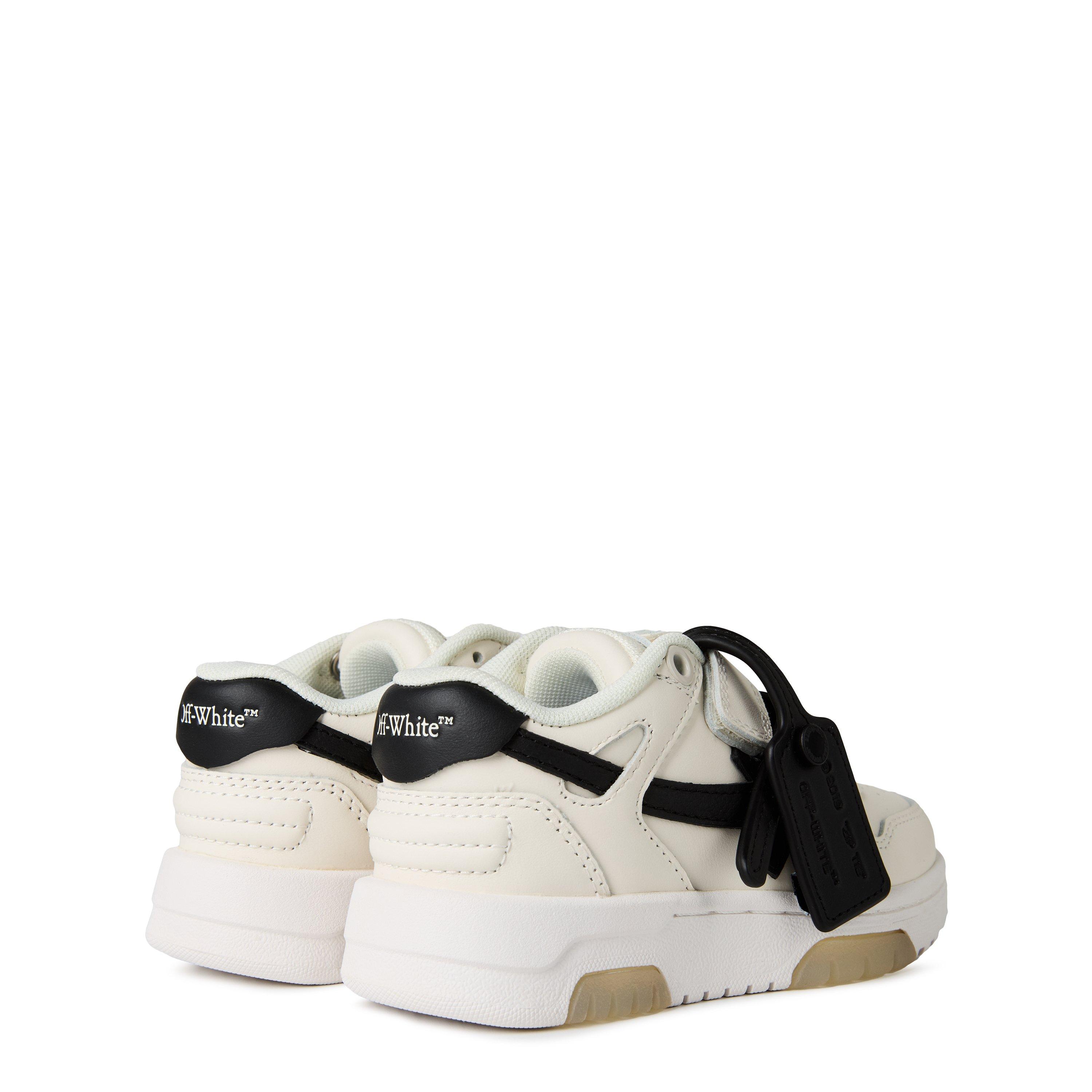 Wht/Blk 0310 - Off White - Kids Out Of Office Trainer Italian Leather Sneakers - 4