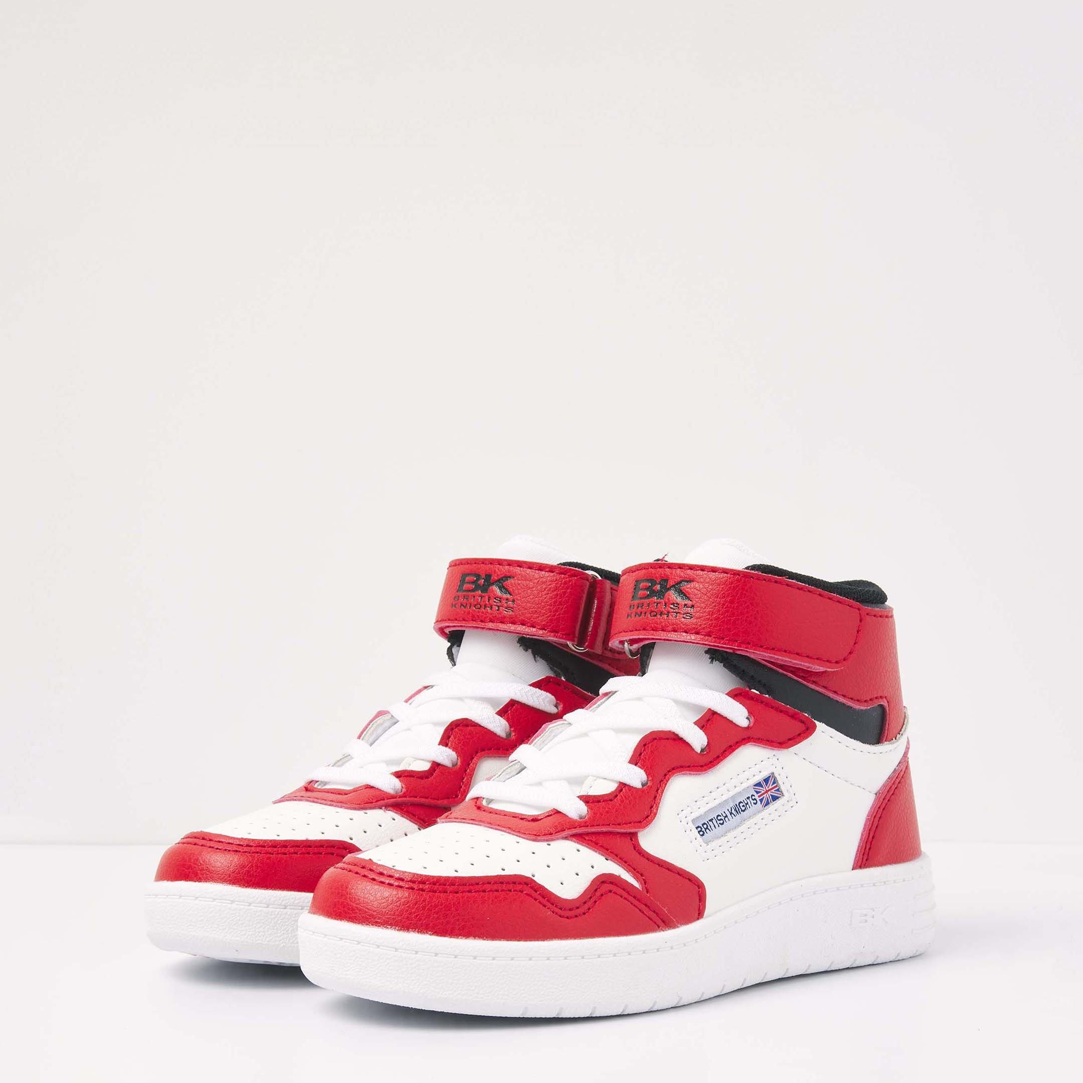 Rood/Wit/Zwart - British Knights - Kids' Noors High-Top Trainers - 3