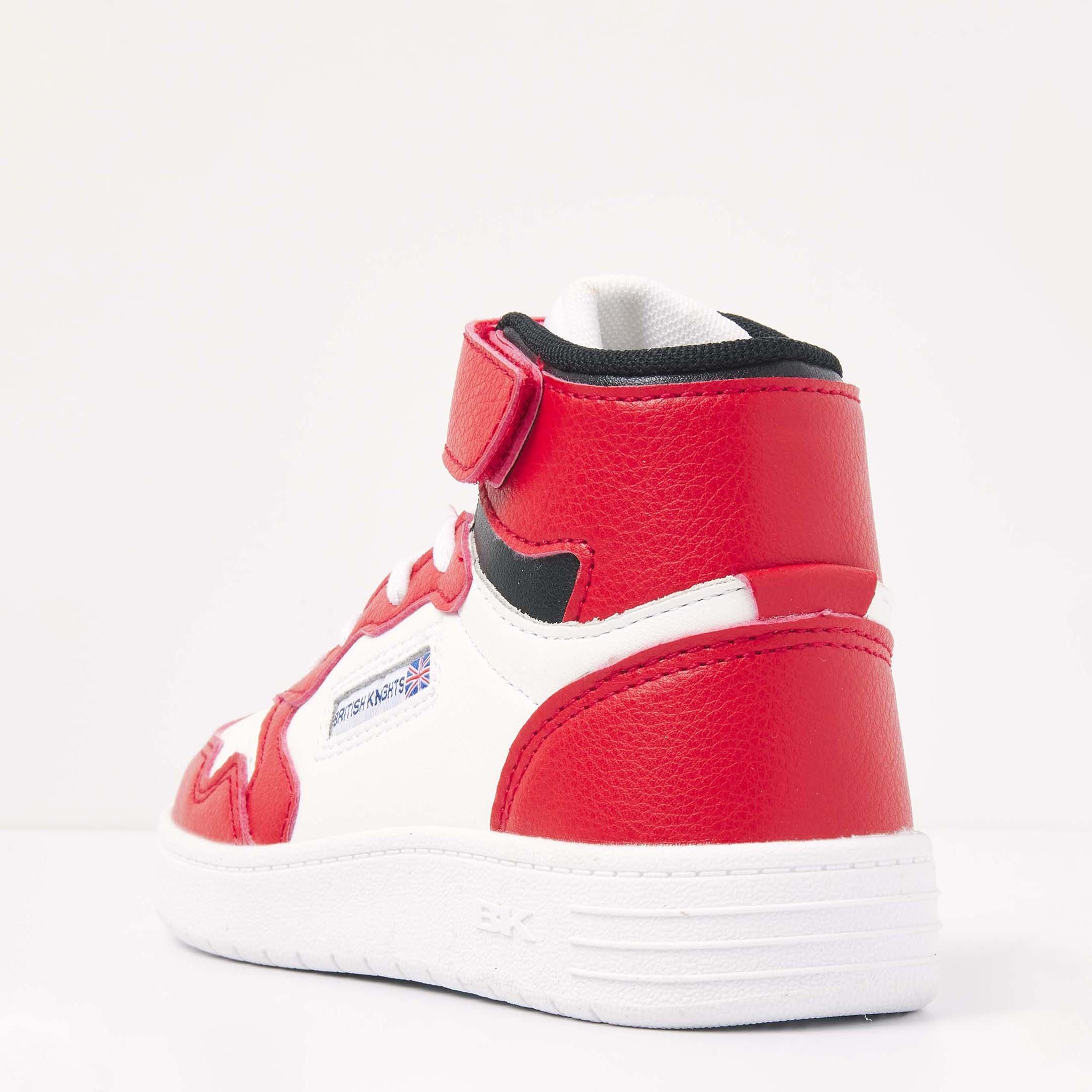 Rood/Wit/Zwart - British Knights - Kids' Noors High-Top Trainers - 4