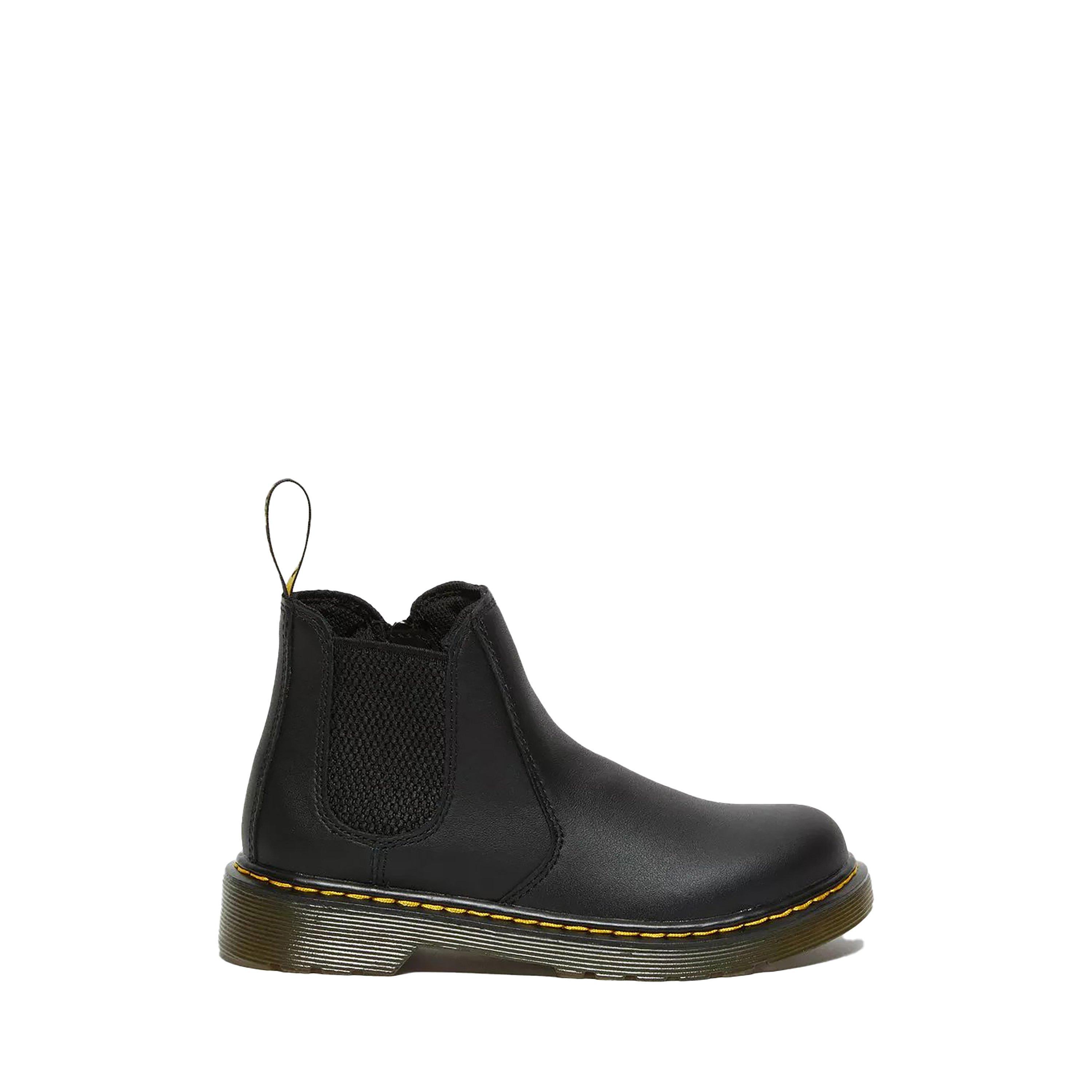 Black - Dr Martens - Kids' Softy T Leather Chelsea Boots - 1