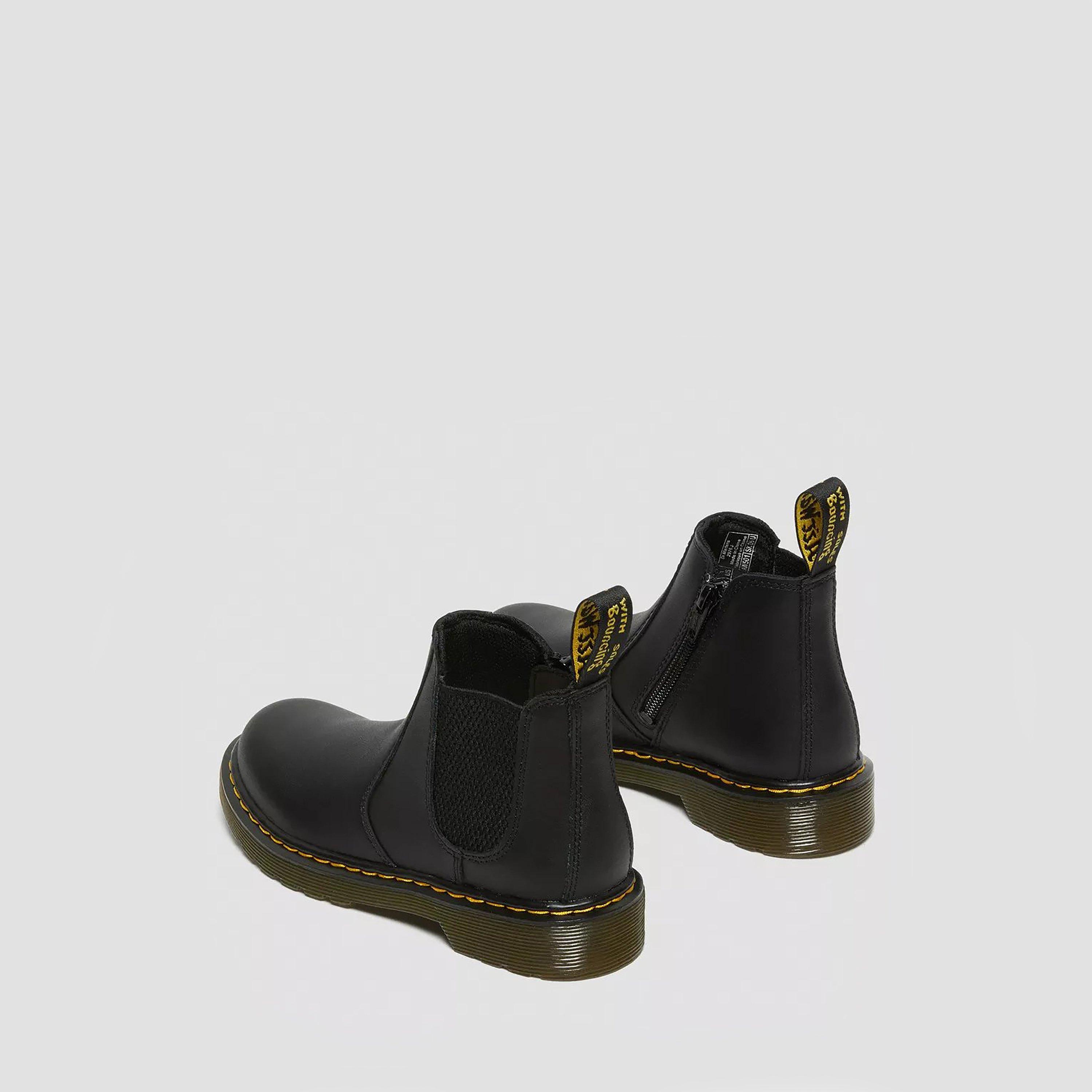 Black - Dr Martens - Kids' Softy T Leather Chelsea Boots - 4