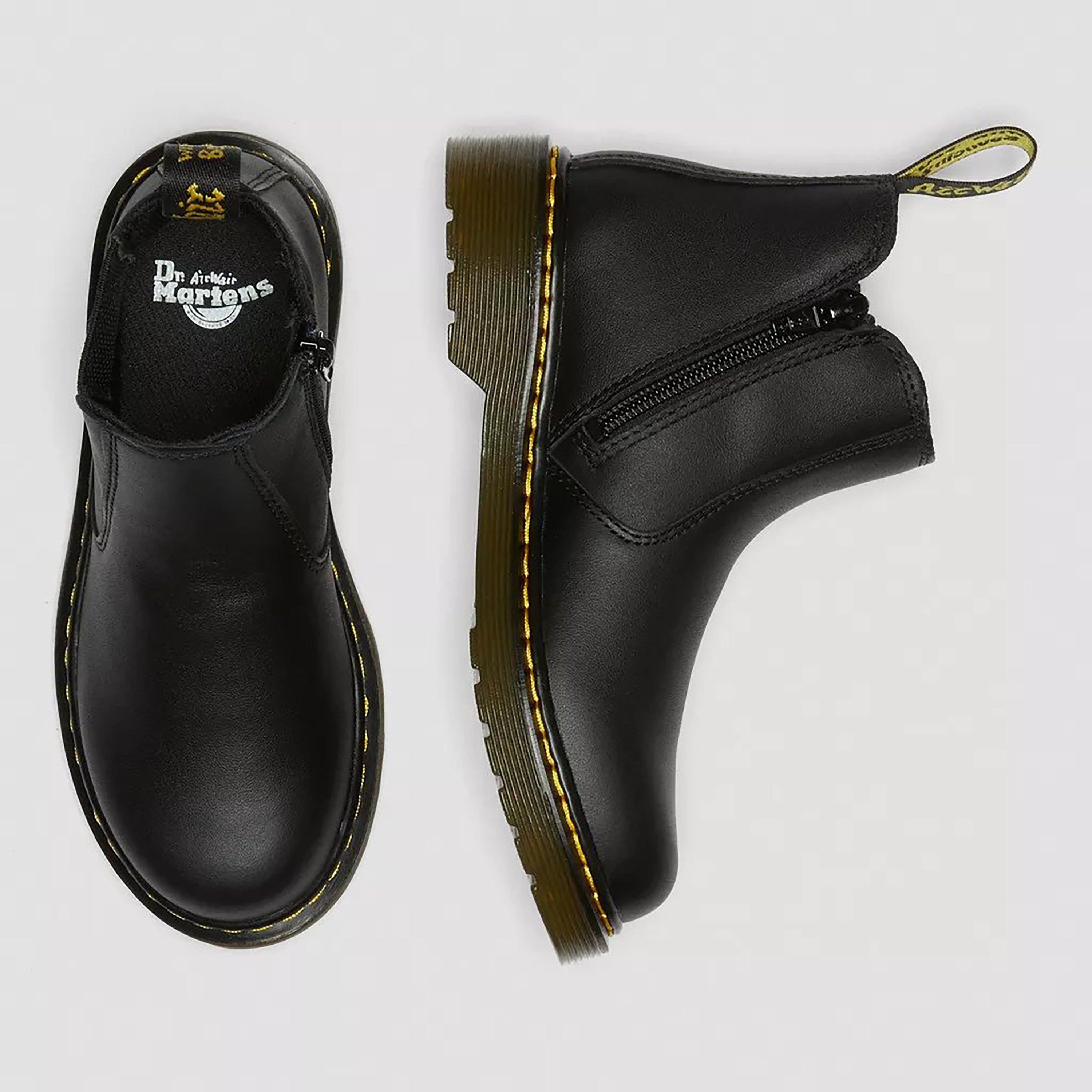 Black - Dr Martens - Kids' Softy T Leather Chelsea Boots - 5