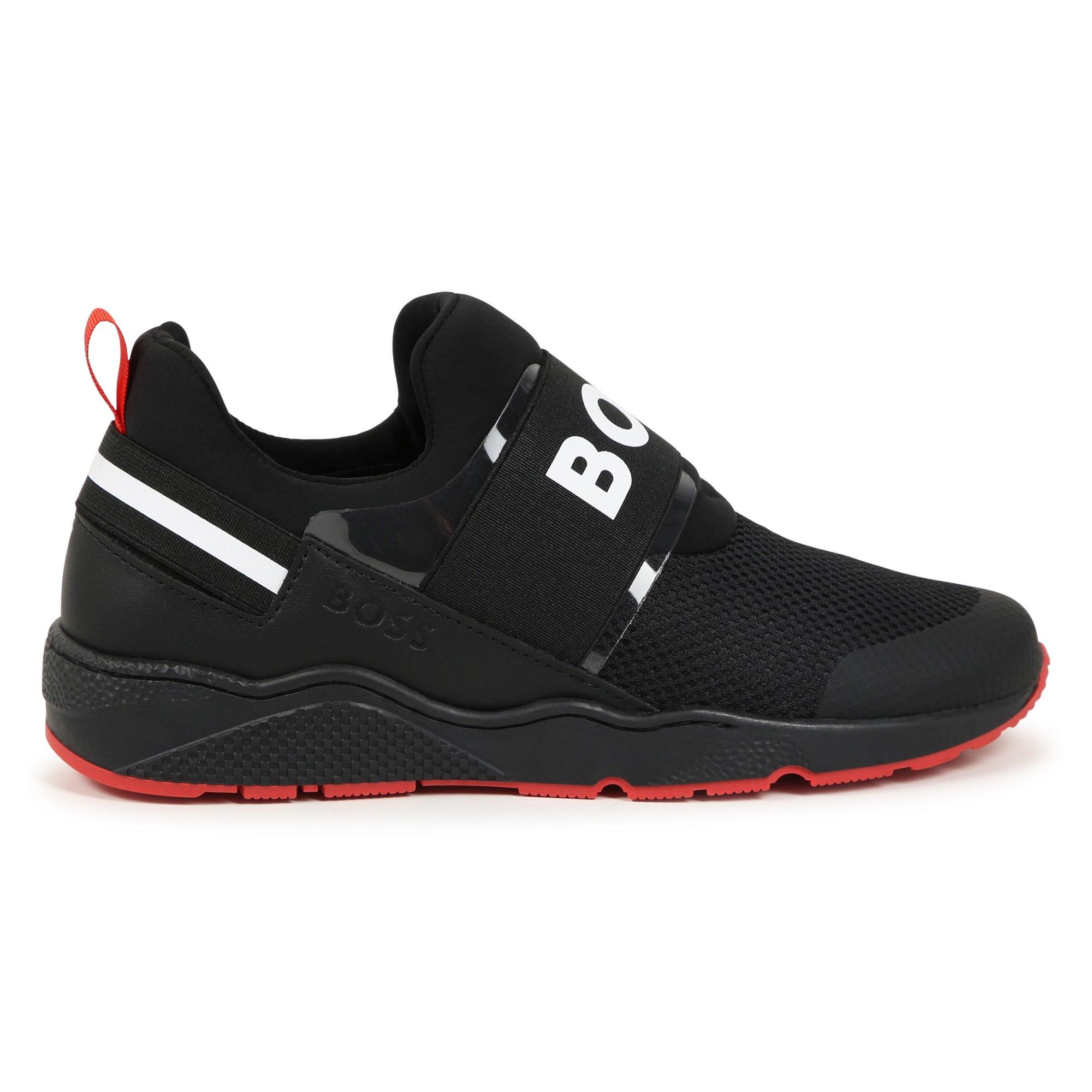 Blk Red 97D - Boss - Kids Strap Trainers, Juniors Trainers - 2