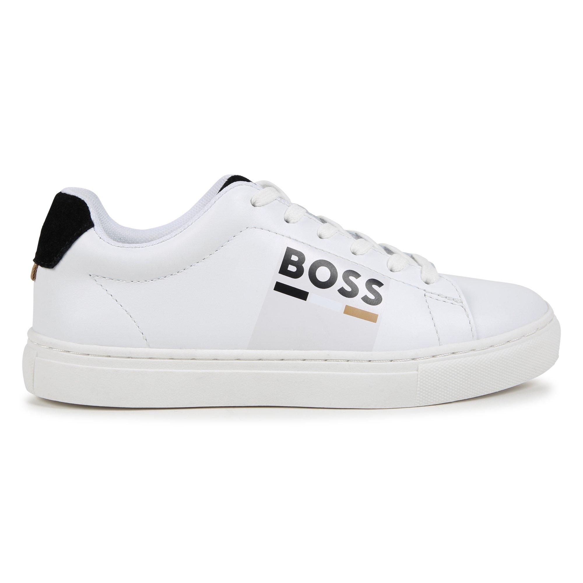 White 10P - Boss - Kids Logo Trainers - 2