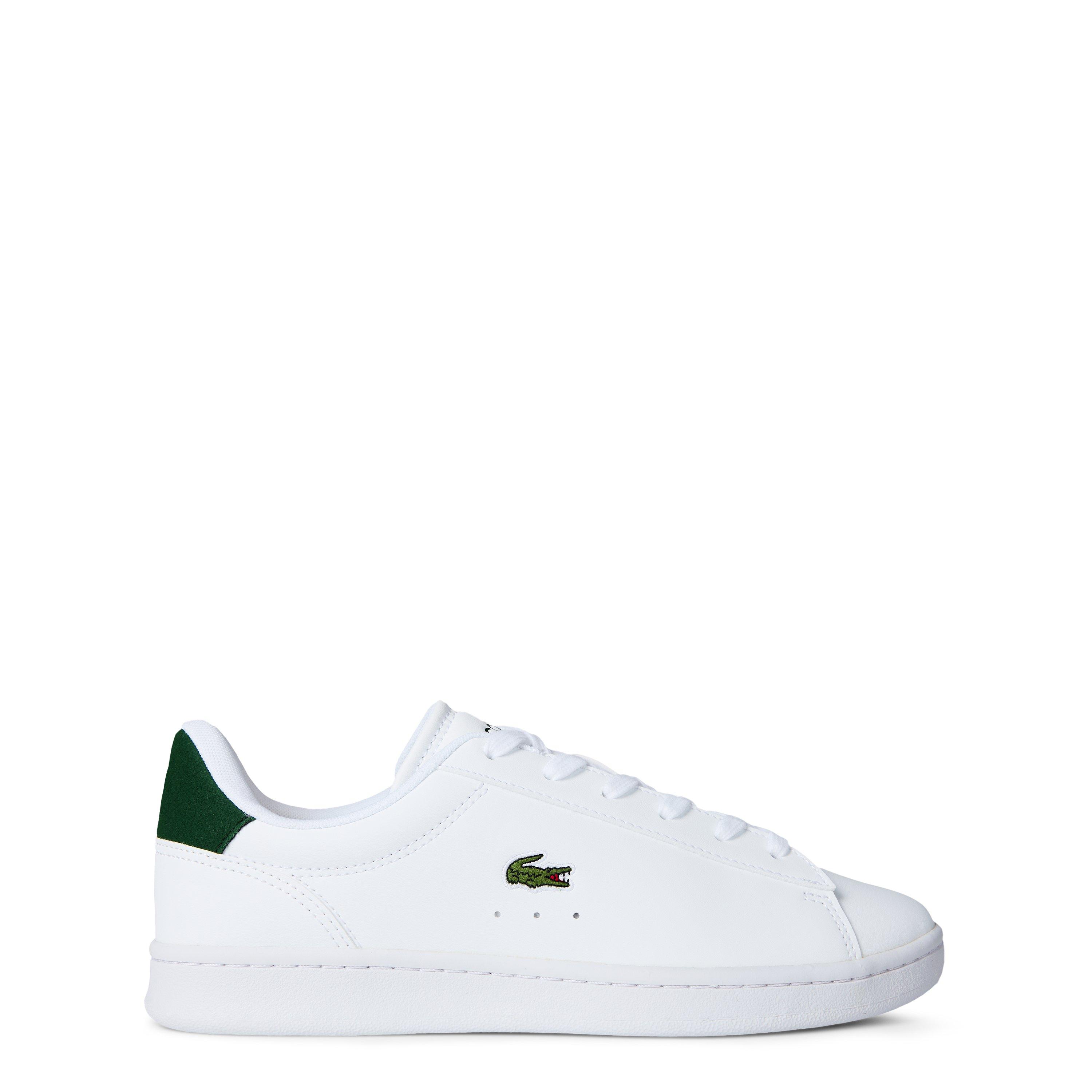 Lacoste Boys ' Carnaby Low-Top Trainers - Wht/Grn 1R5 - 3 (35.5)