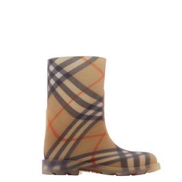 Burberry Check Rubber Marsh High Boots Juniors