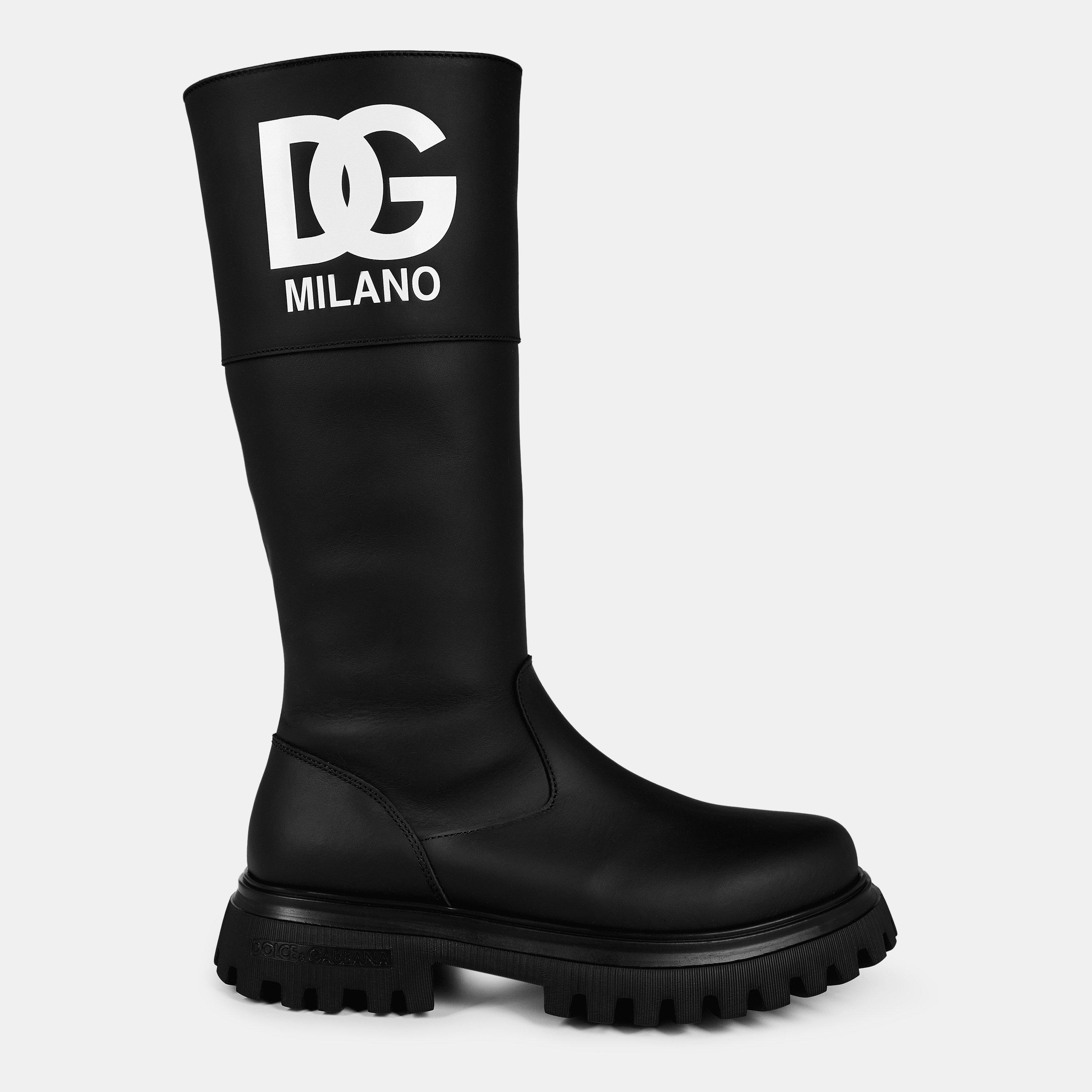 Dolce and Gabbana | Large Logo Boots Juniors | Knee High Boots