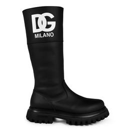 Dolce and Gabbana Large Logo Boot Juniors